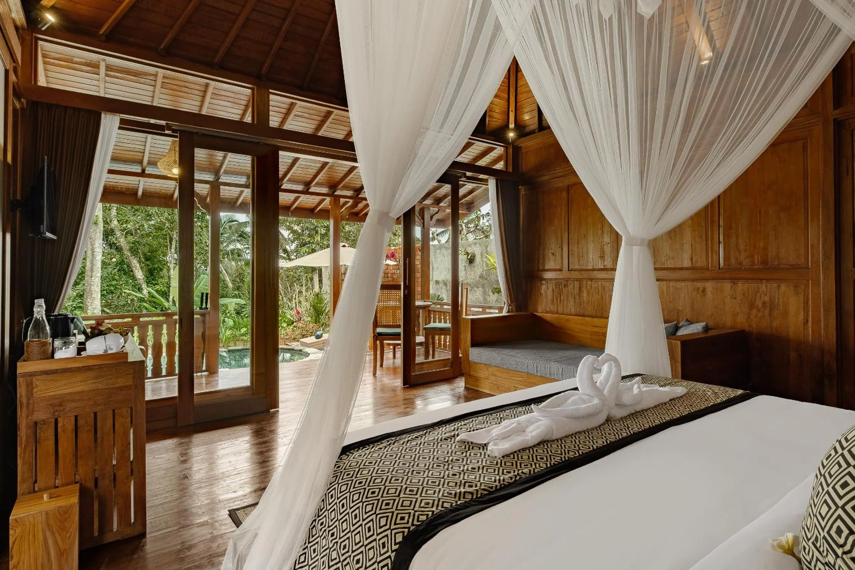 Photo of the whole room, Bed in Anandari Ubud Villa