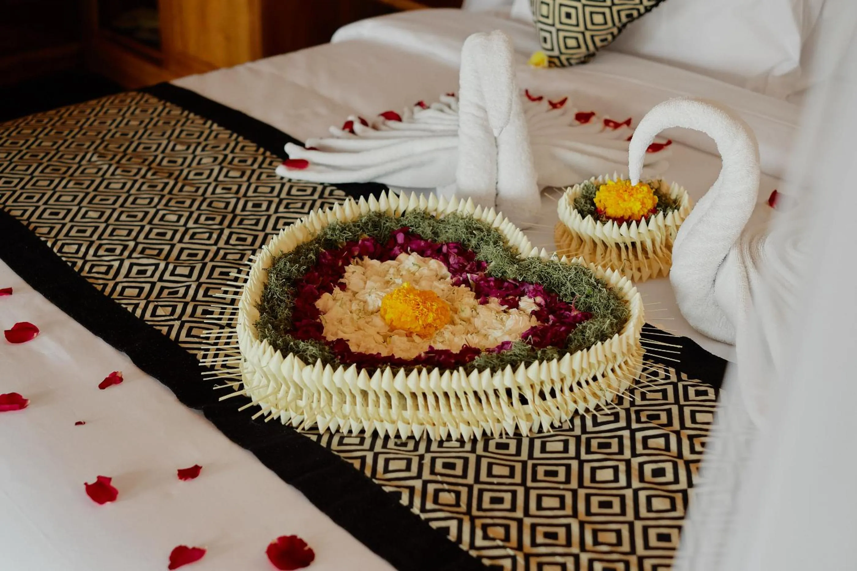 Bed in Anandari Ubud Villa