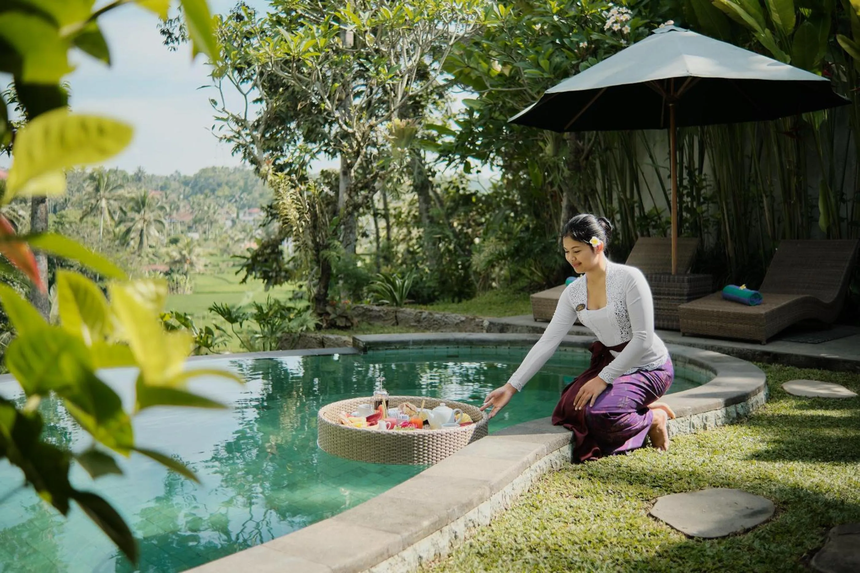 Pool view in Anandari Ubud Villa