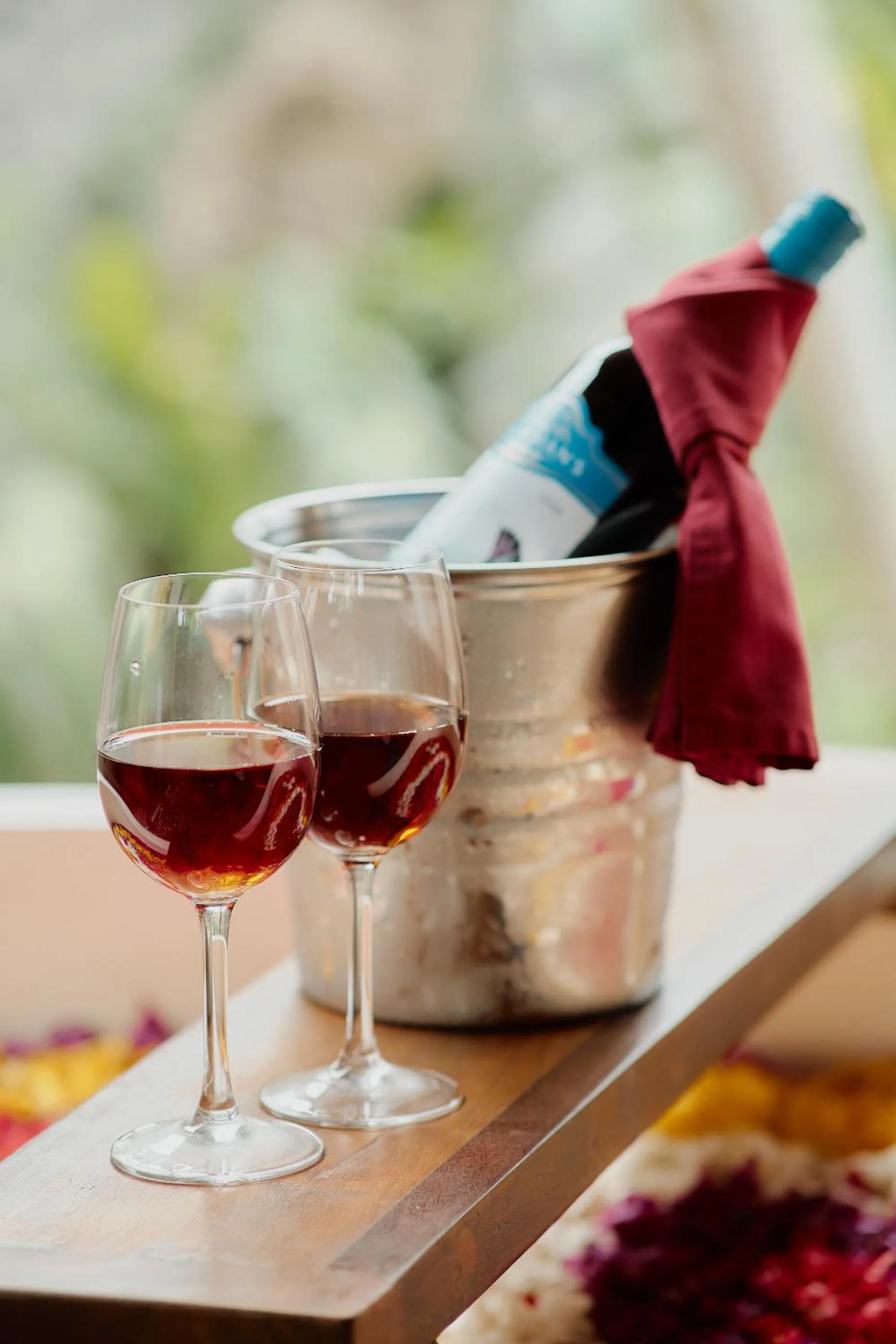 Alcoholic drinks in Anandari Ubud Villa