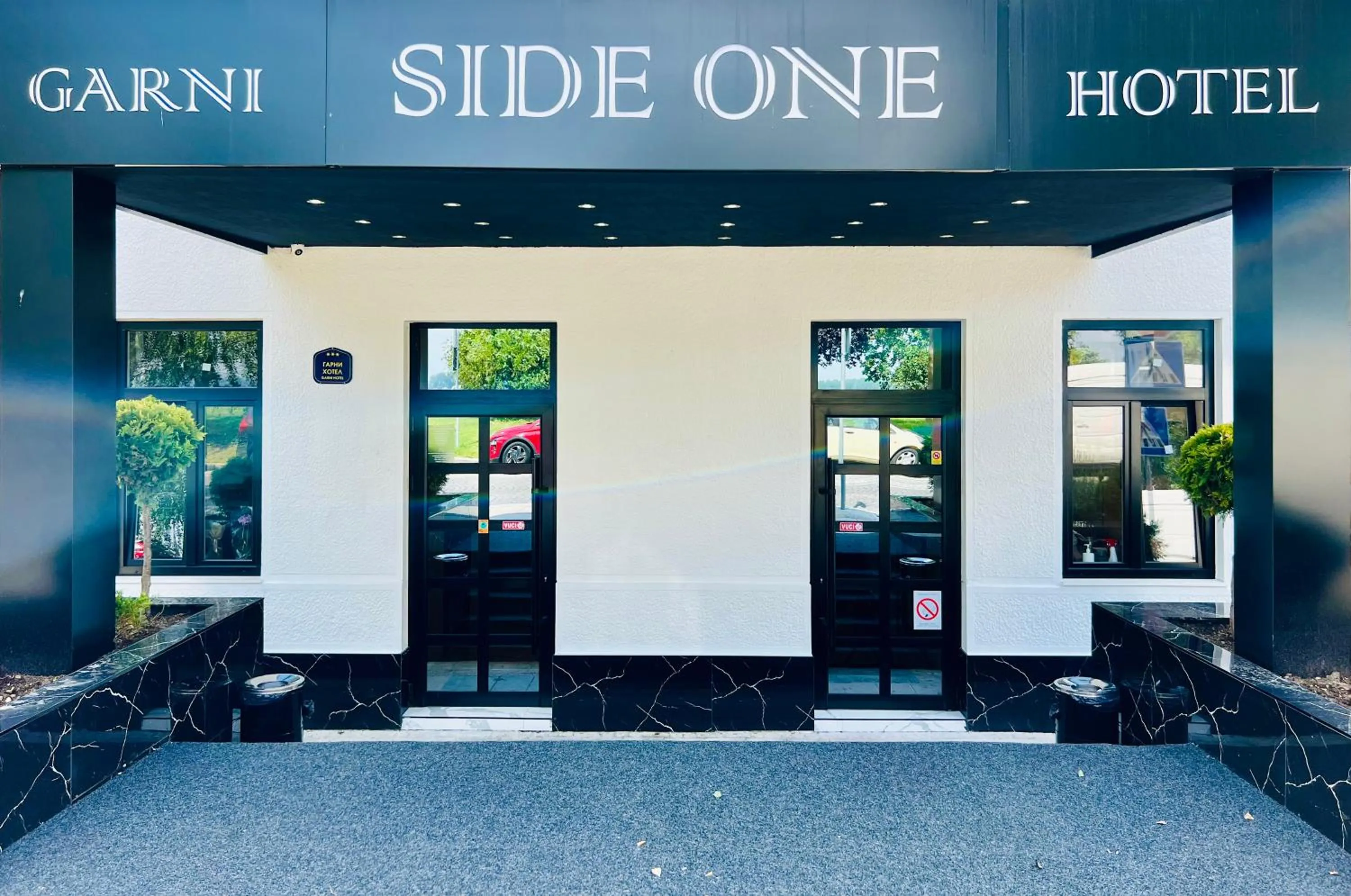 Property building in Side One Design Hotel Garni