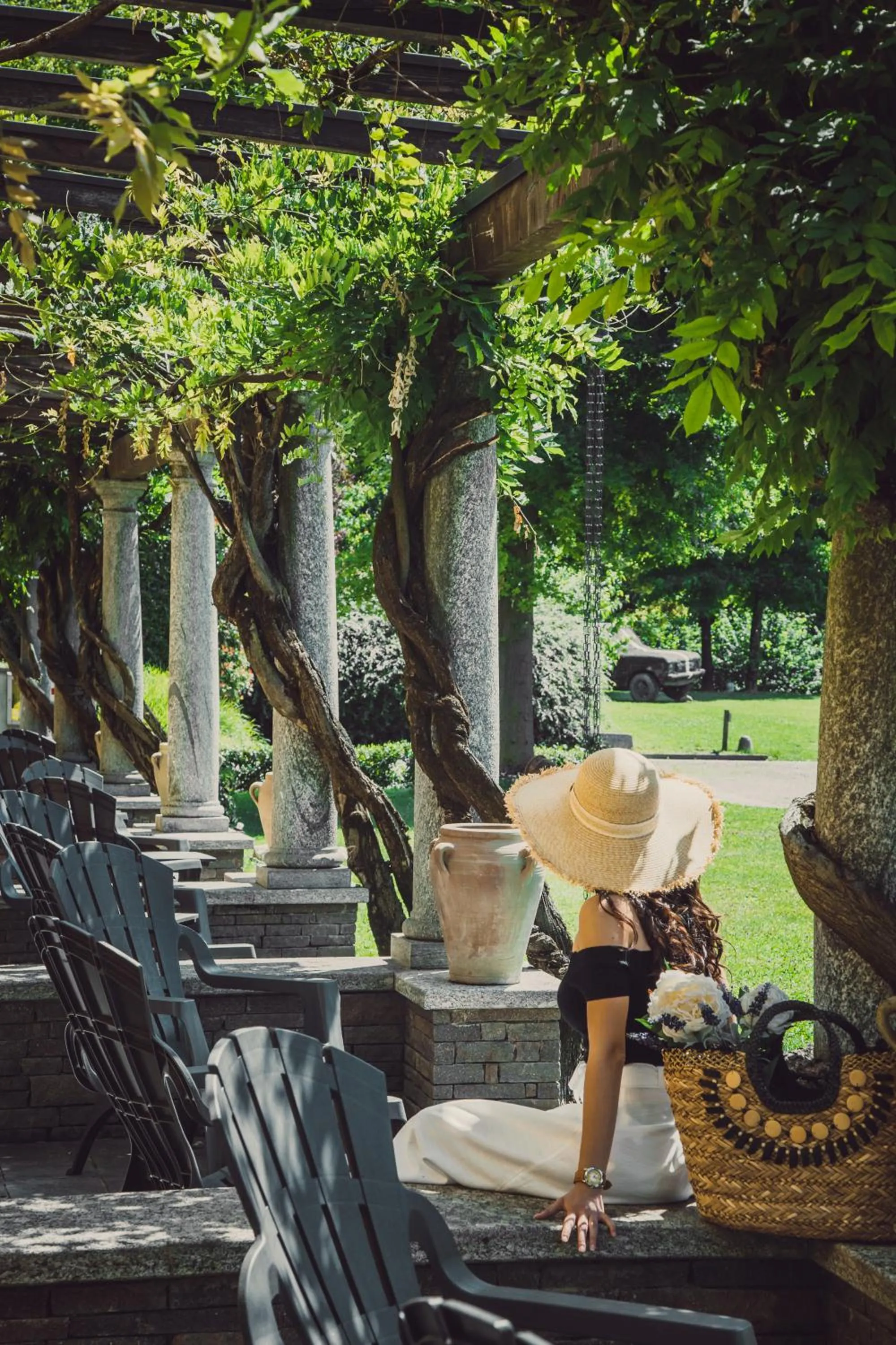 Patio in La Casa del Mulino