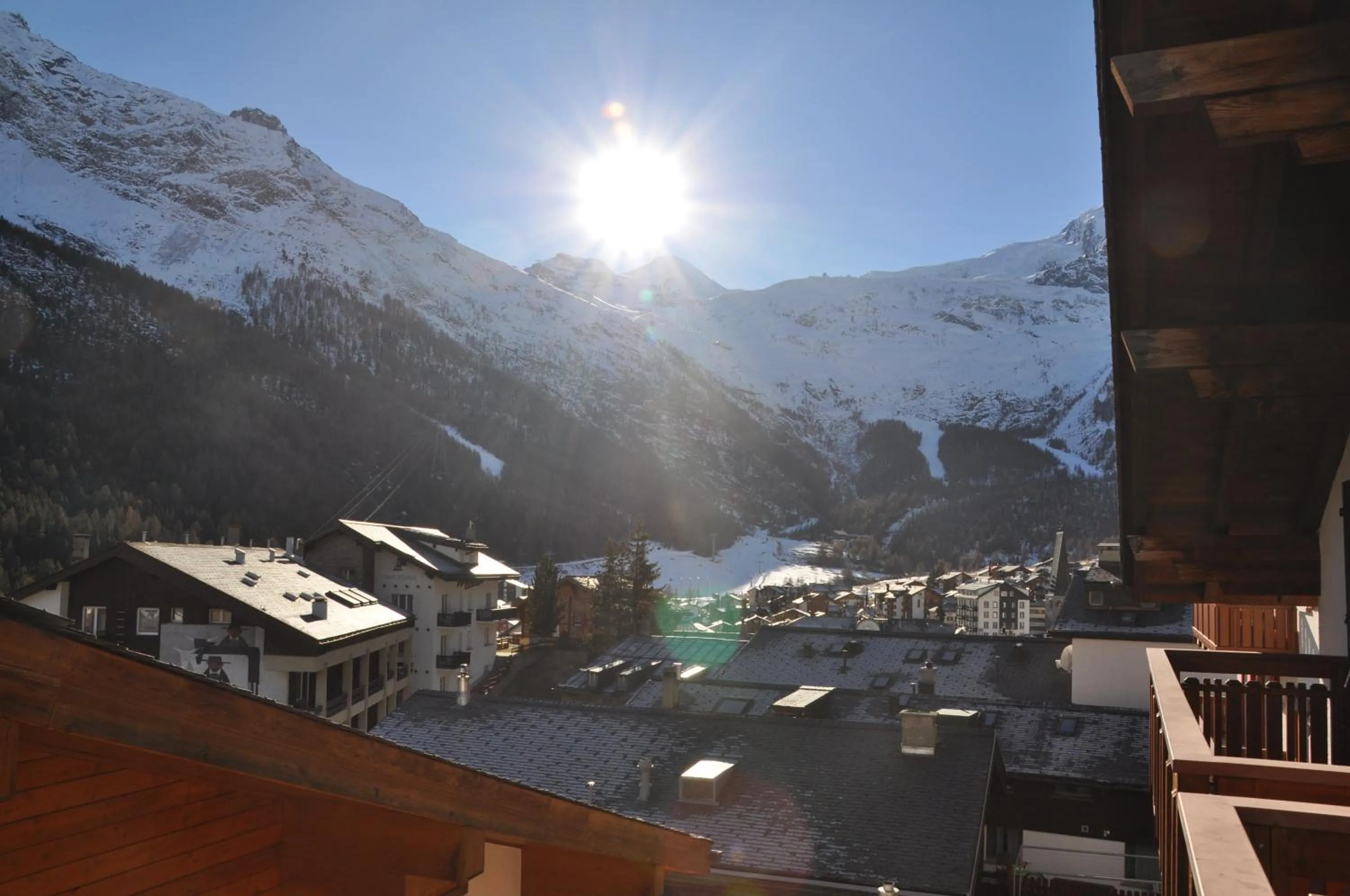 Mountain view in Apartmenthaus Holiday