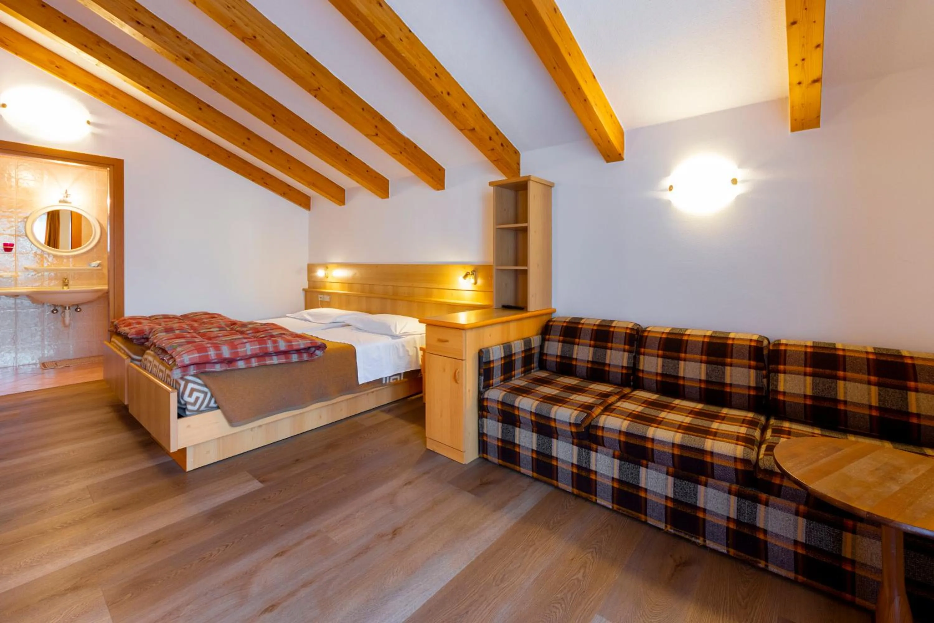 Bed in Hotel Cristallo