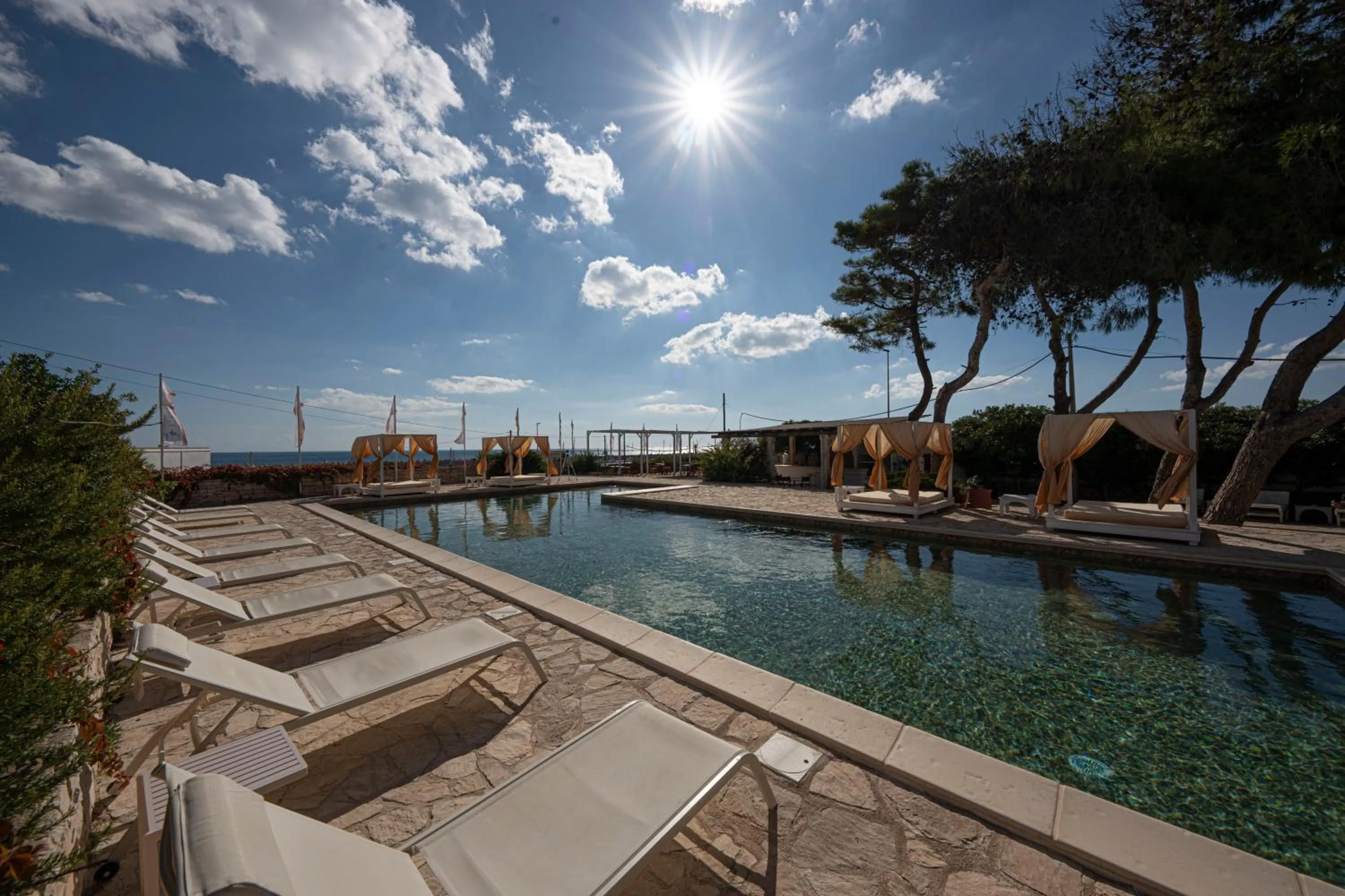 Pool view in Approdo Boutique Hotel Leuca