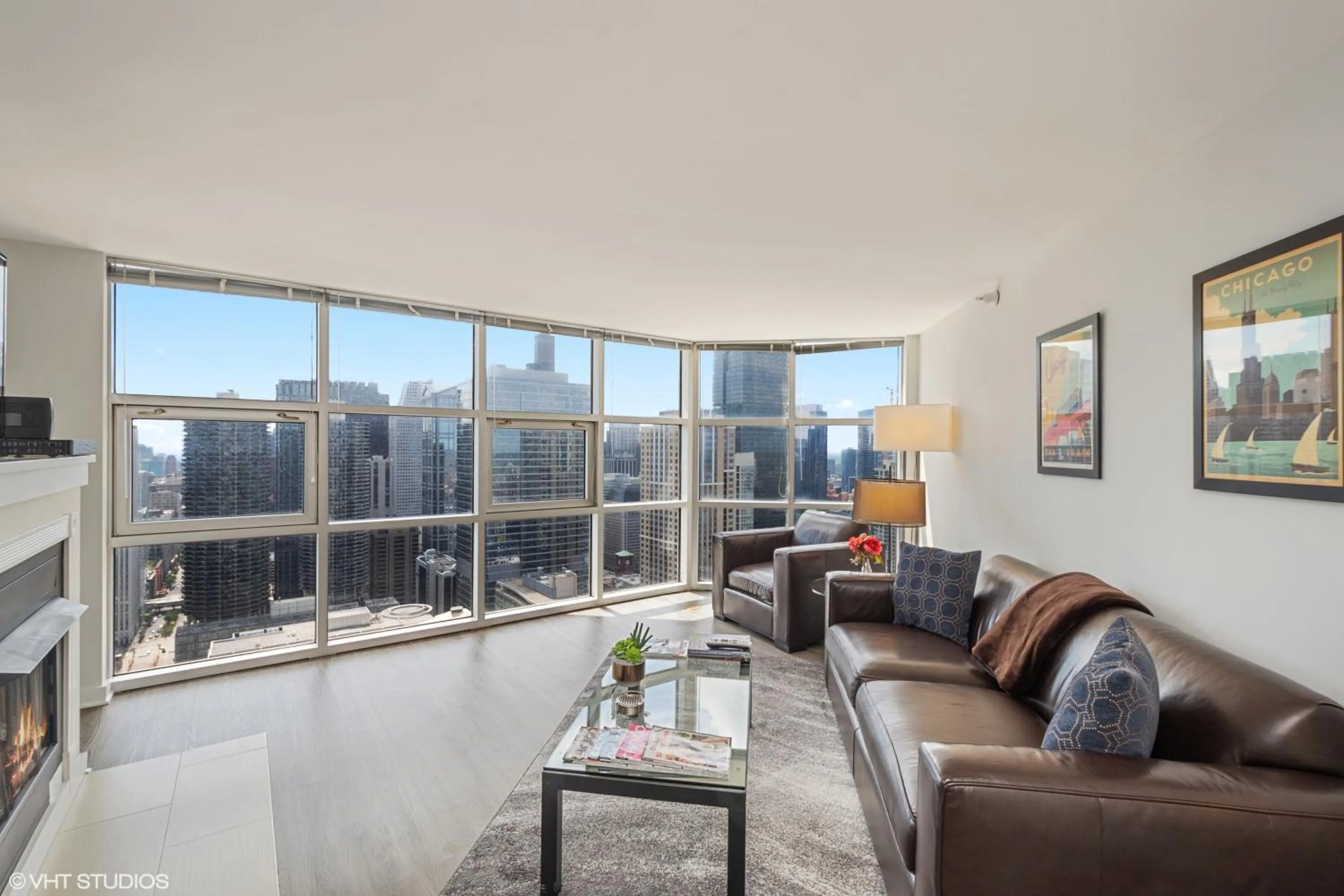 Living room in The Penthouse at Grand Plaza