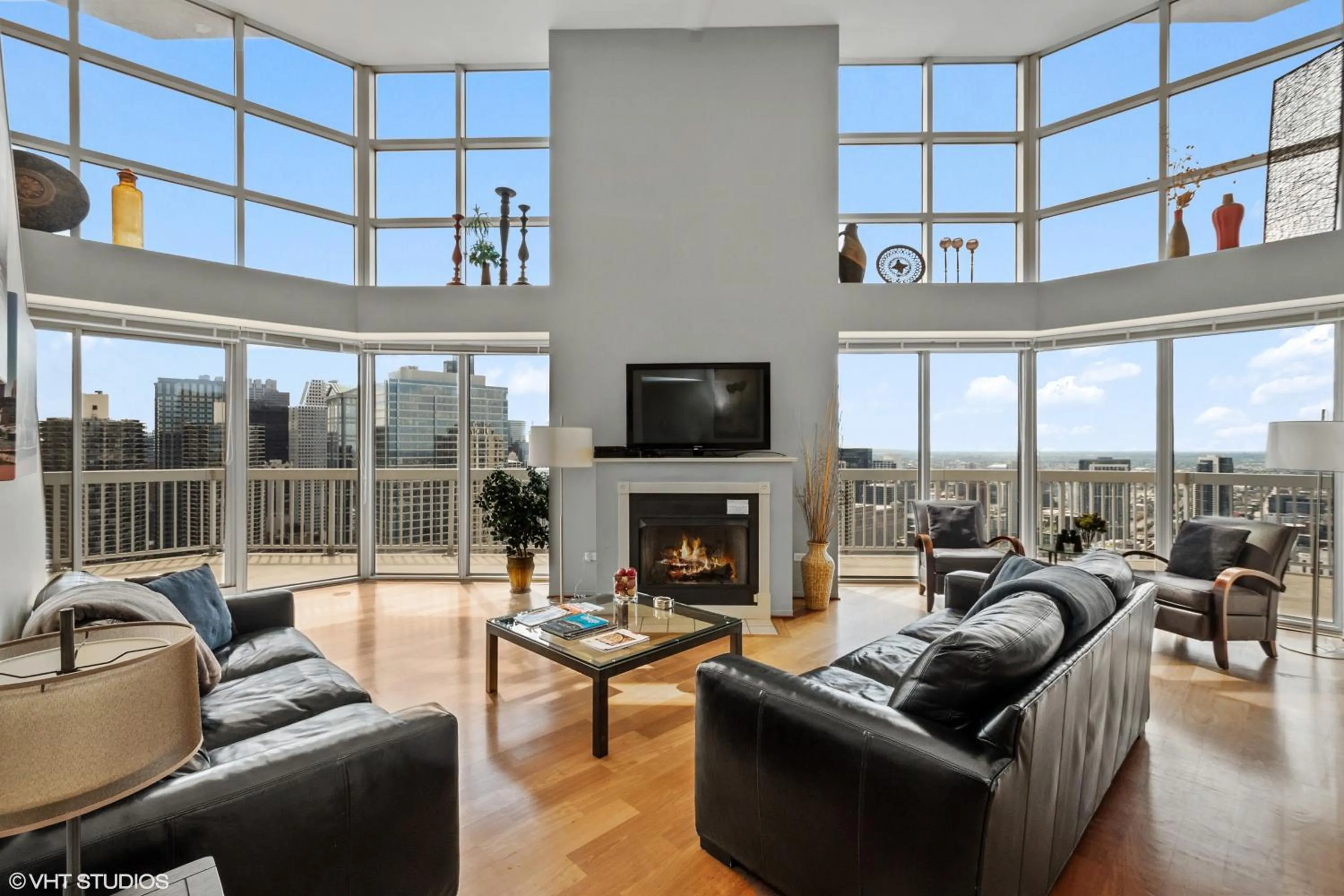 Living room in The Penthouse at Grand Plaza