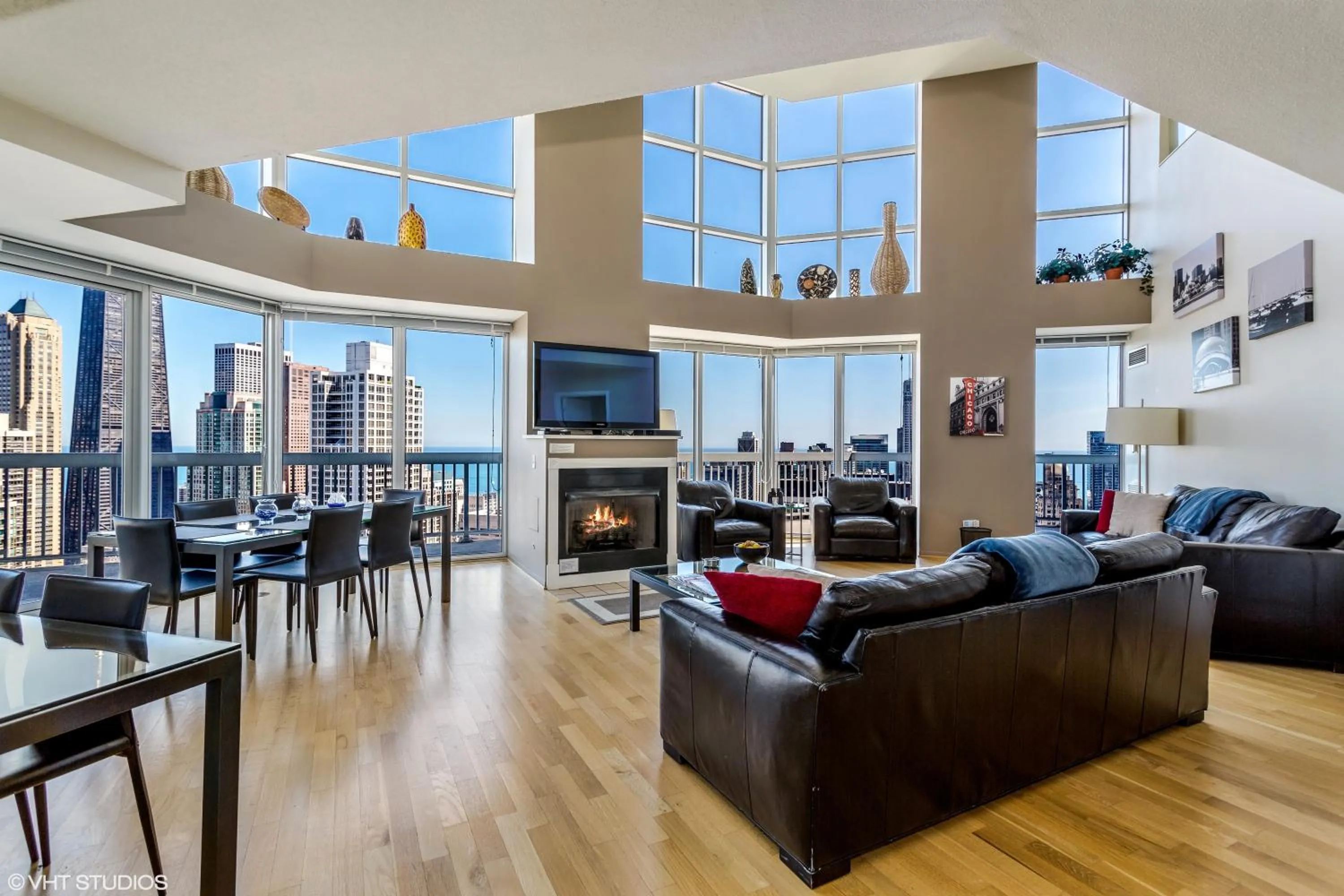 Living room in The Penthouse at Grand Plaza