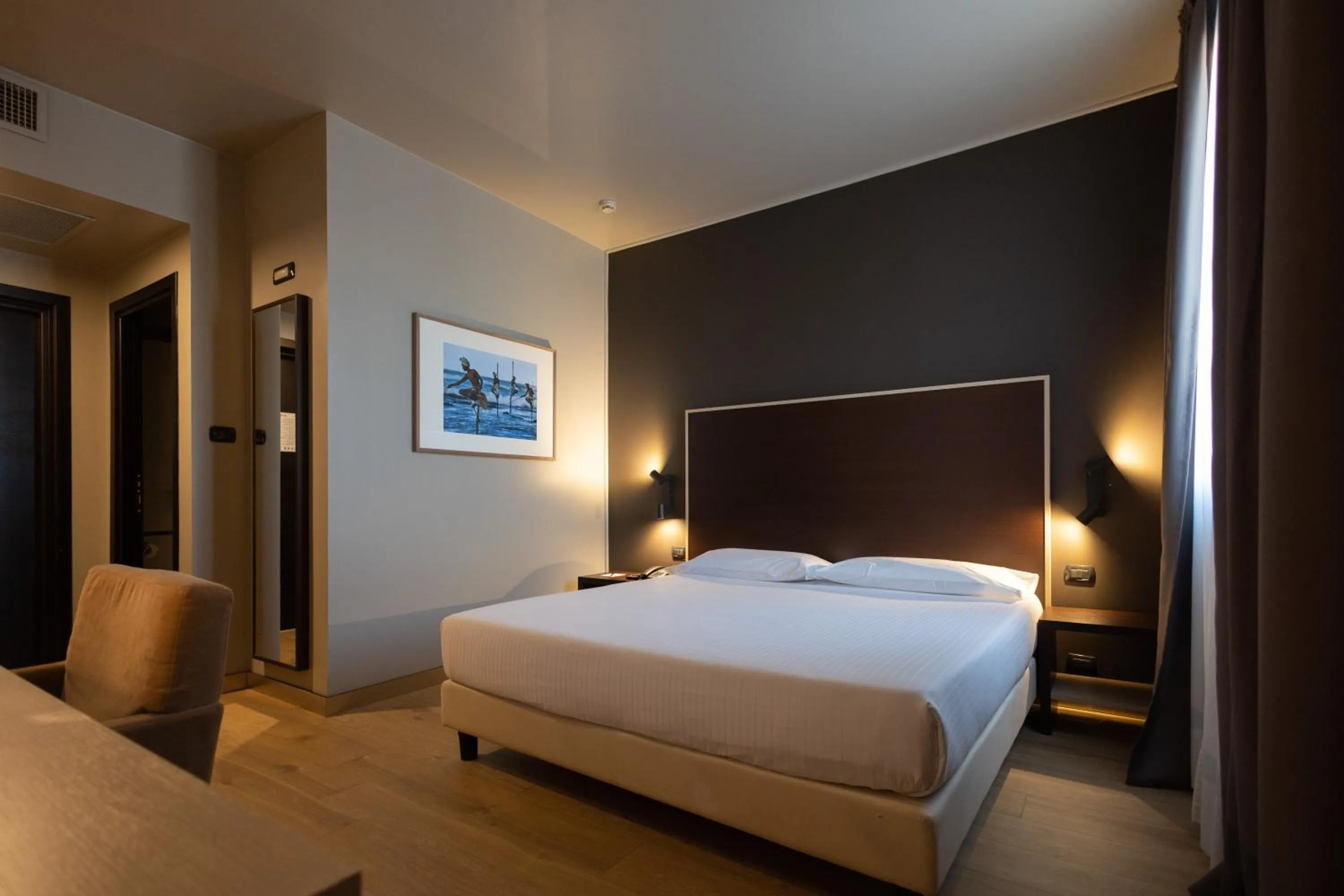 Bed in Art Hotel Olympic