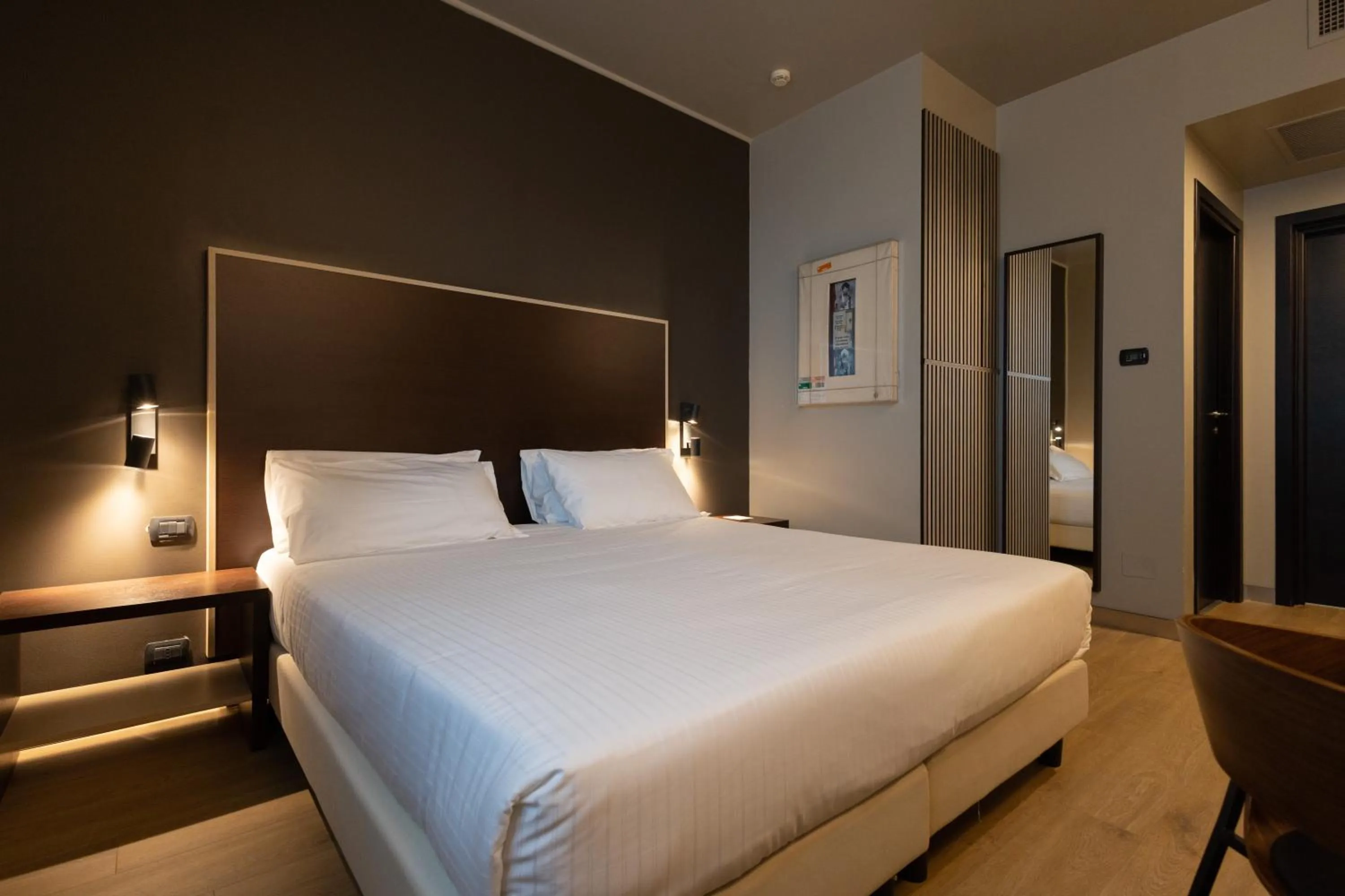 Bed in Art Hotel Olympic