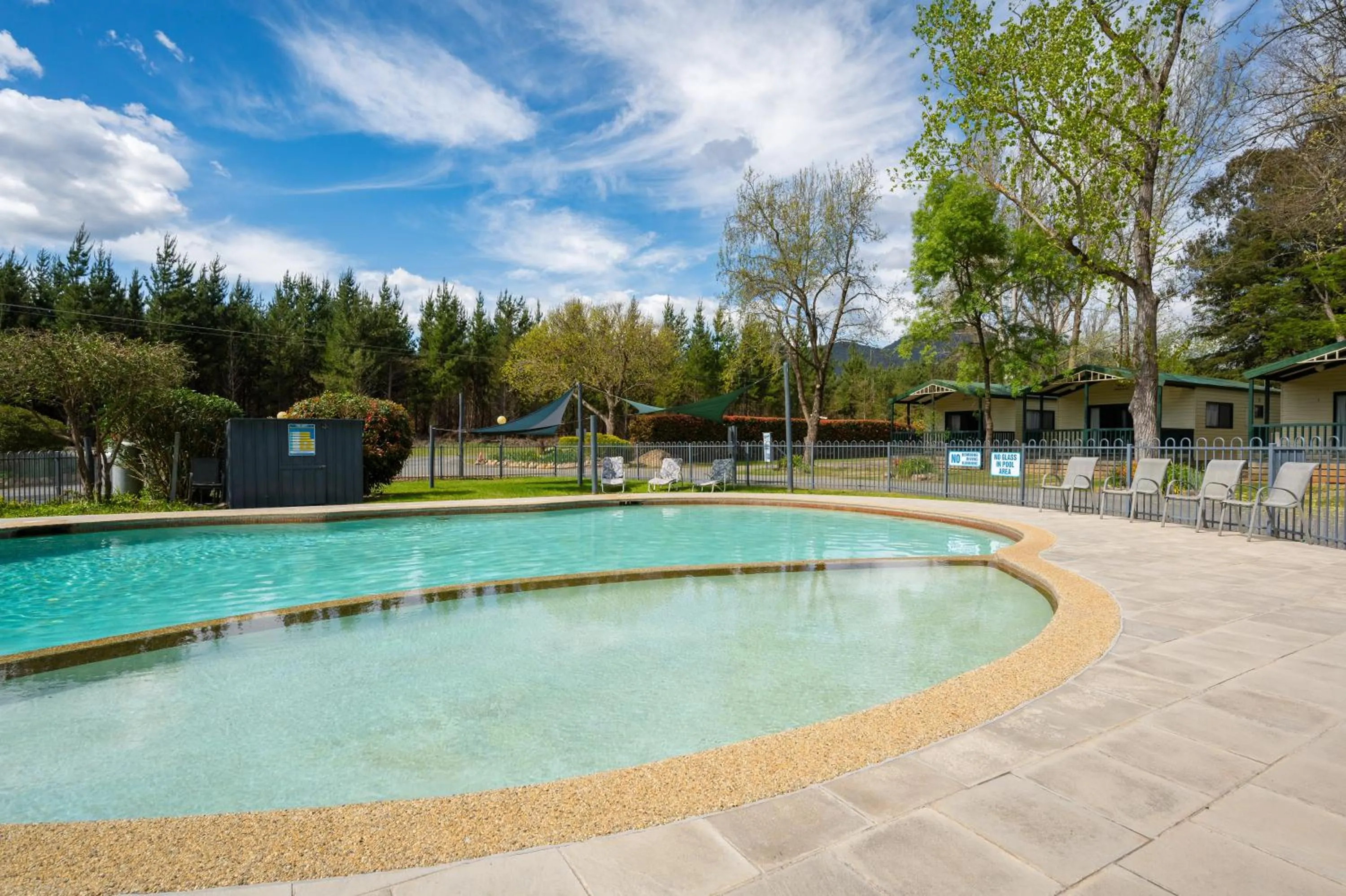 Swimming pool in Bright Accommodation Park