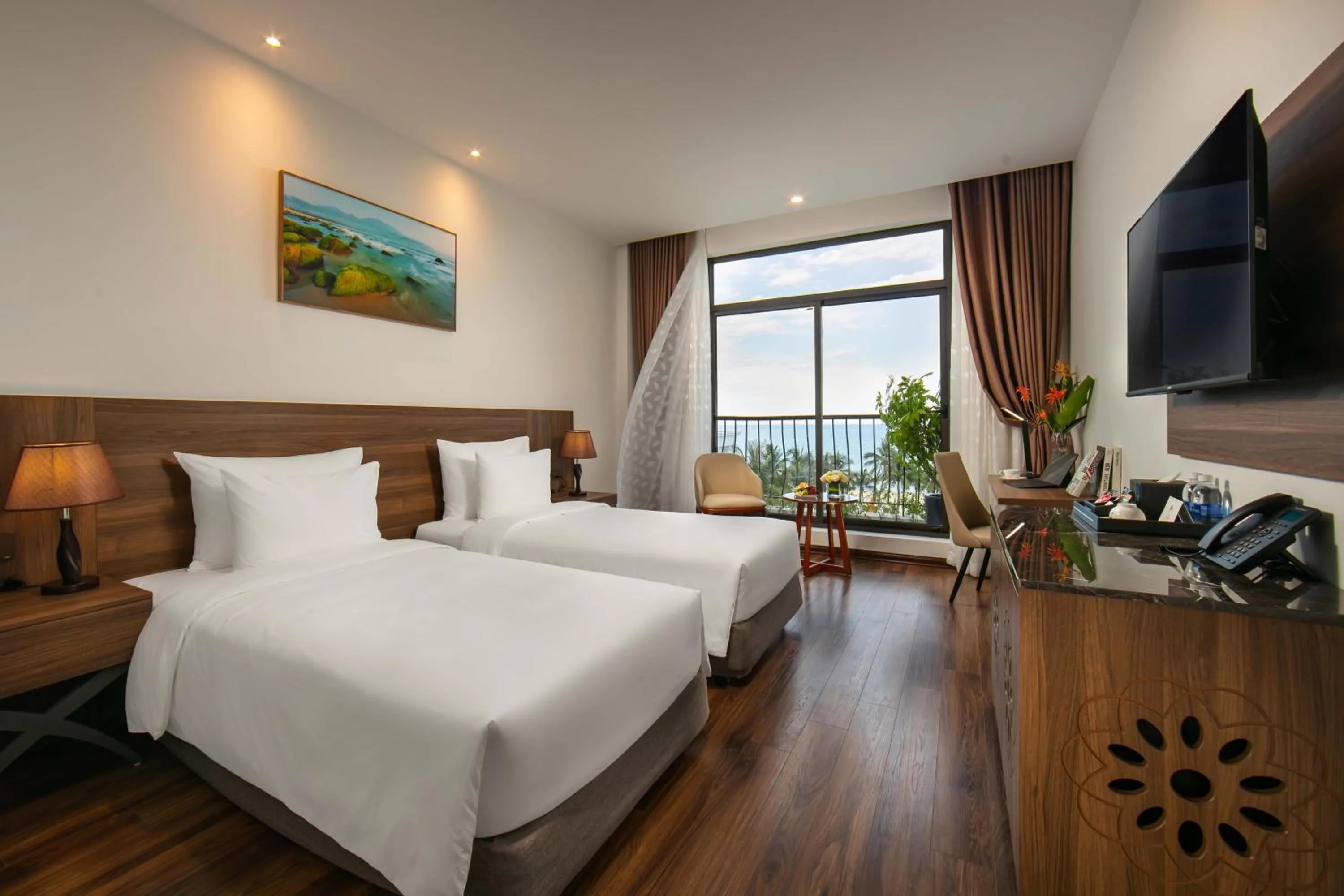 Bed in Nesta Hotel Da Nang