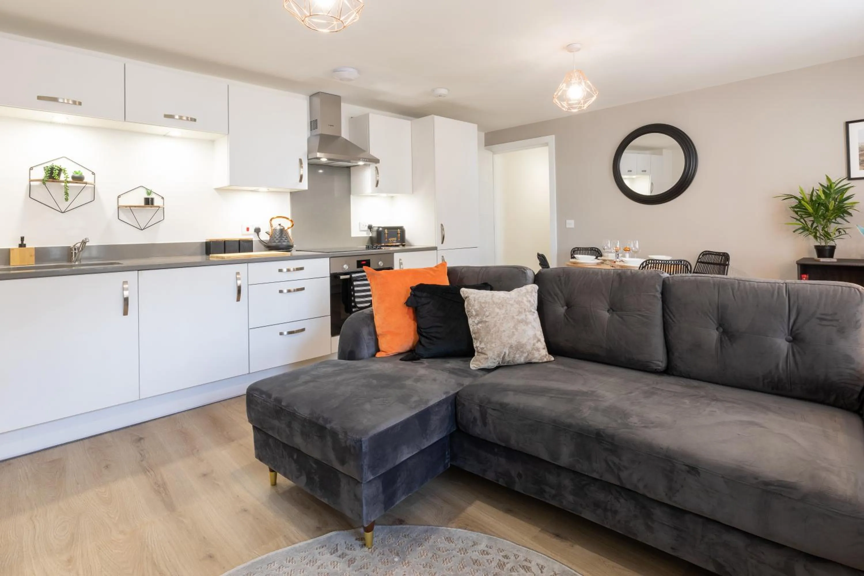 Living room in The Courtyard