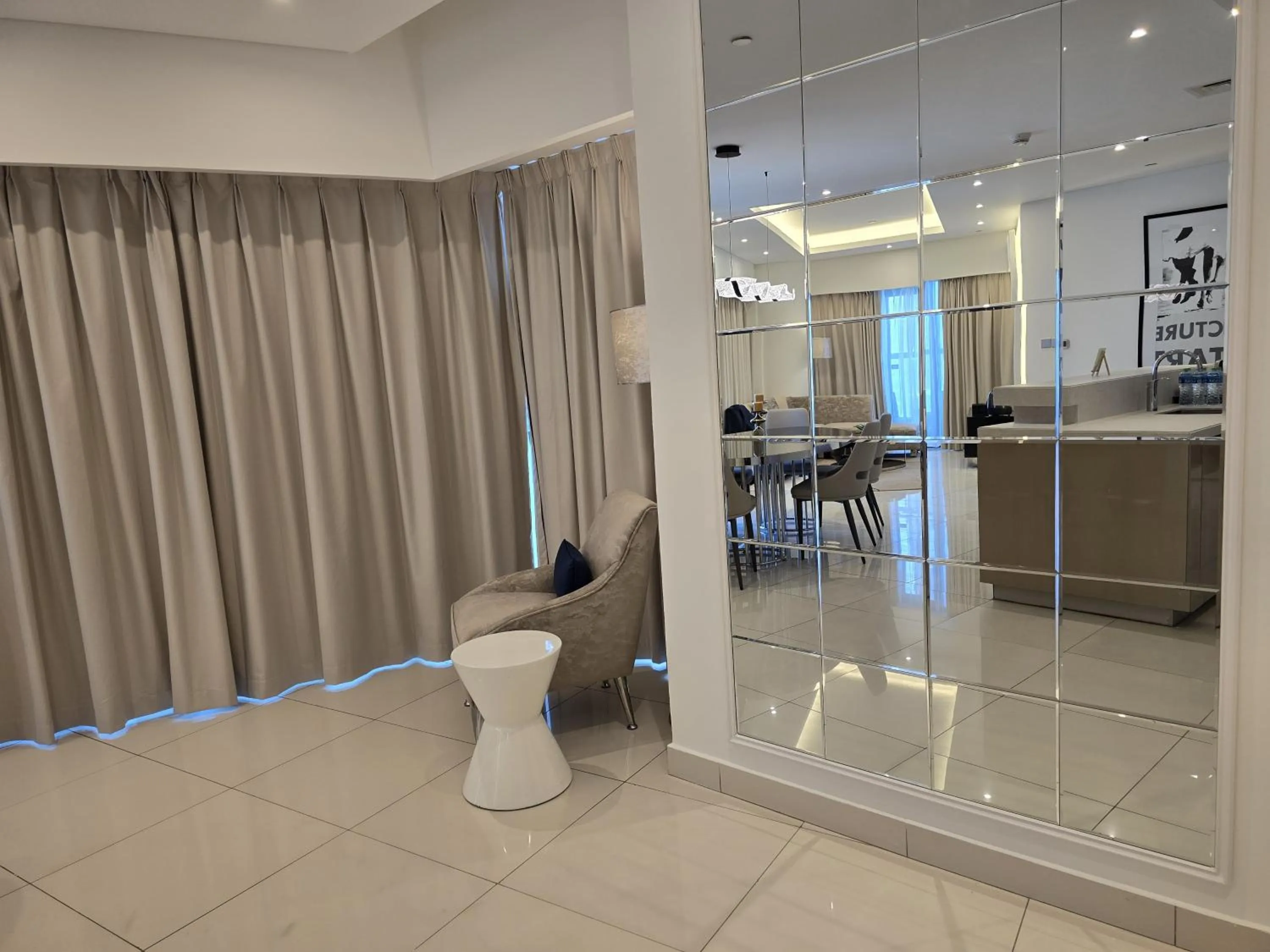 Living room in Quill Residence at Paramount Towers 3 BR Creek View