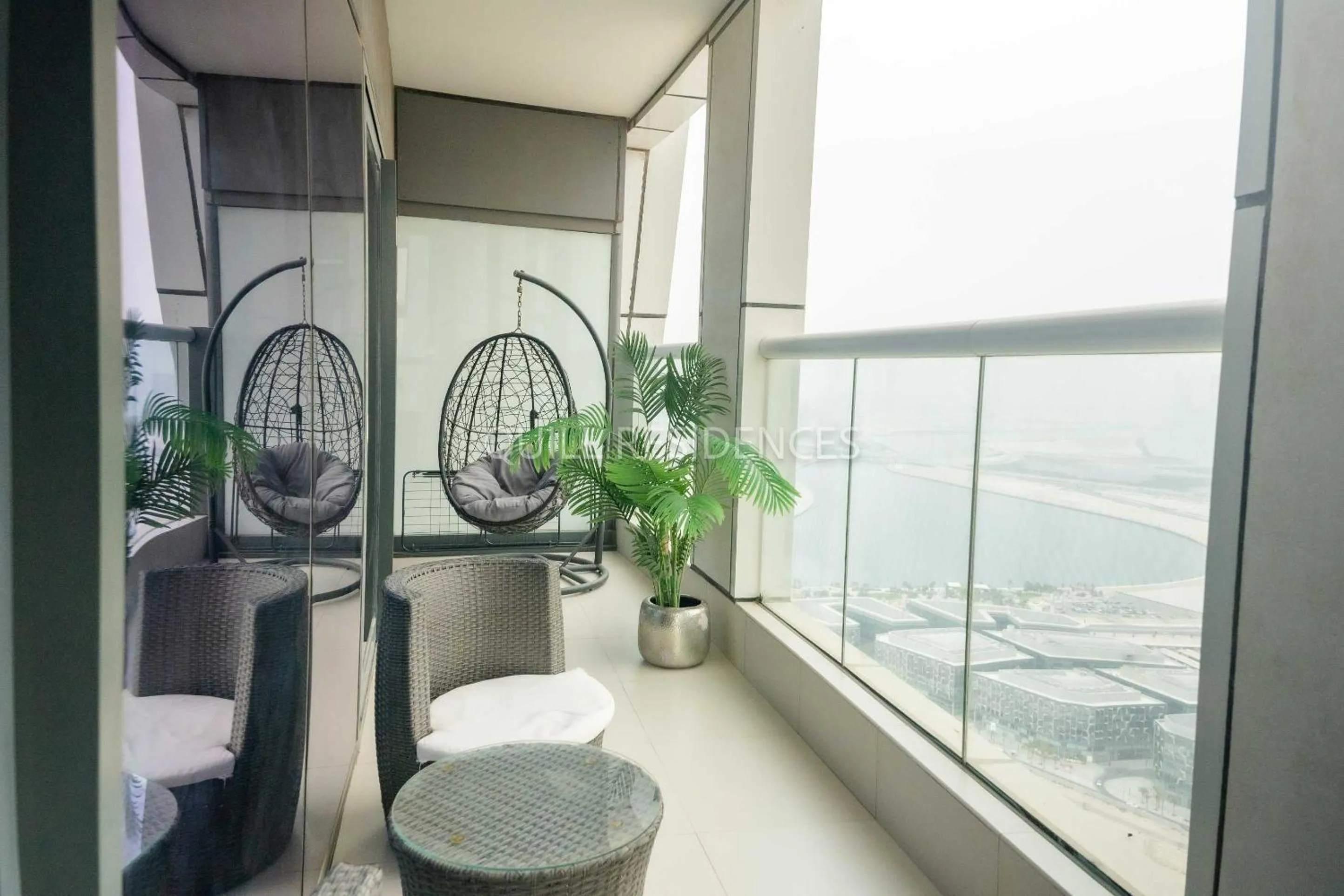 Balcony/Terrace in Quill Residence at Paramount Towers 3 BR Creek View