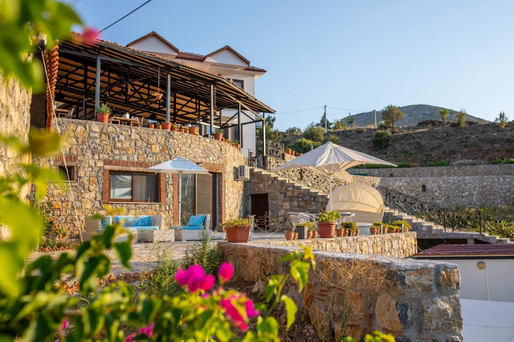 Patio in Selimiye Lime Garden