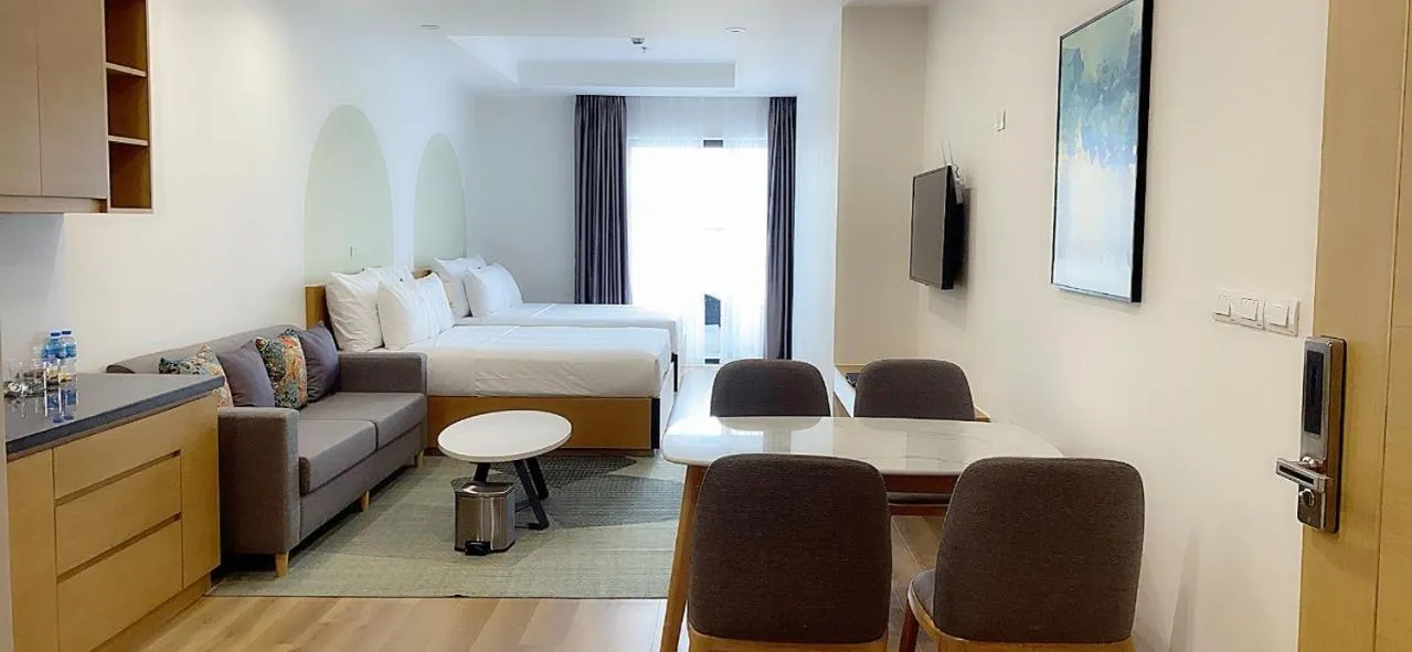 Bed in TMS Apartment View Biển Luxury Quy Nhơn