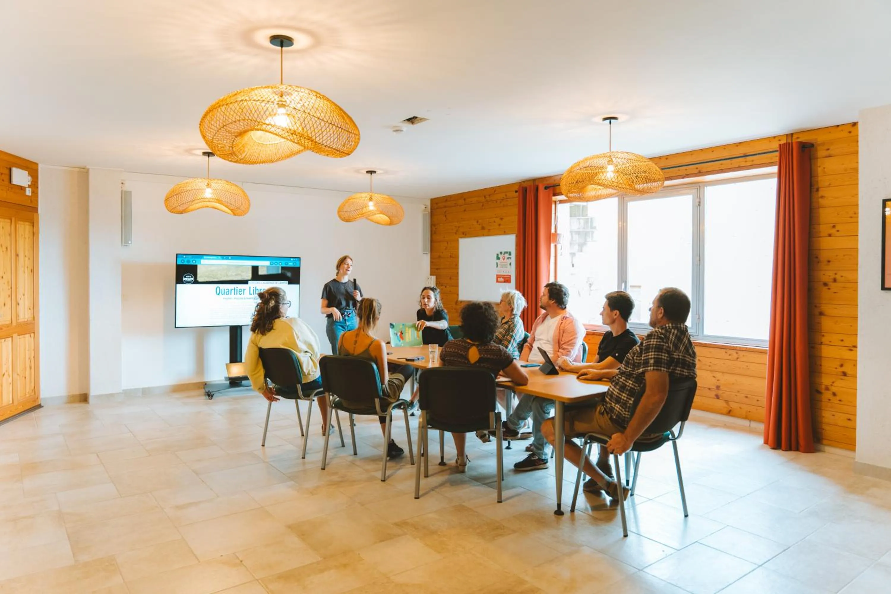 Meeting/conference room in Hostel Quartier Libre