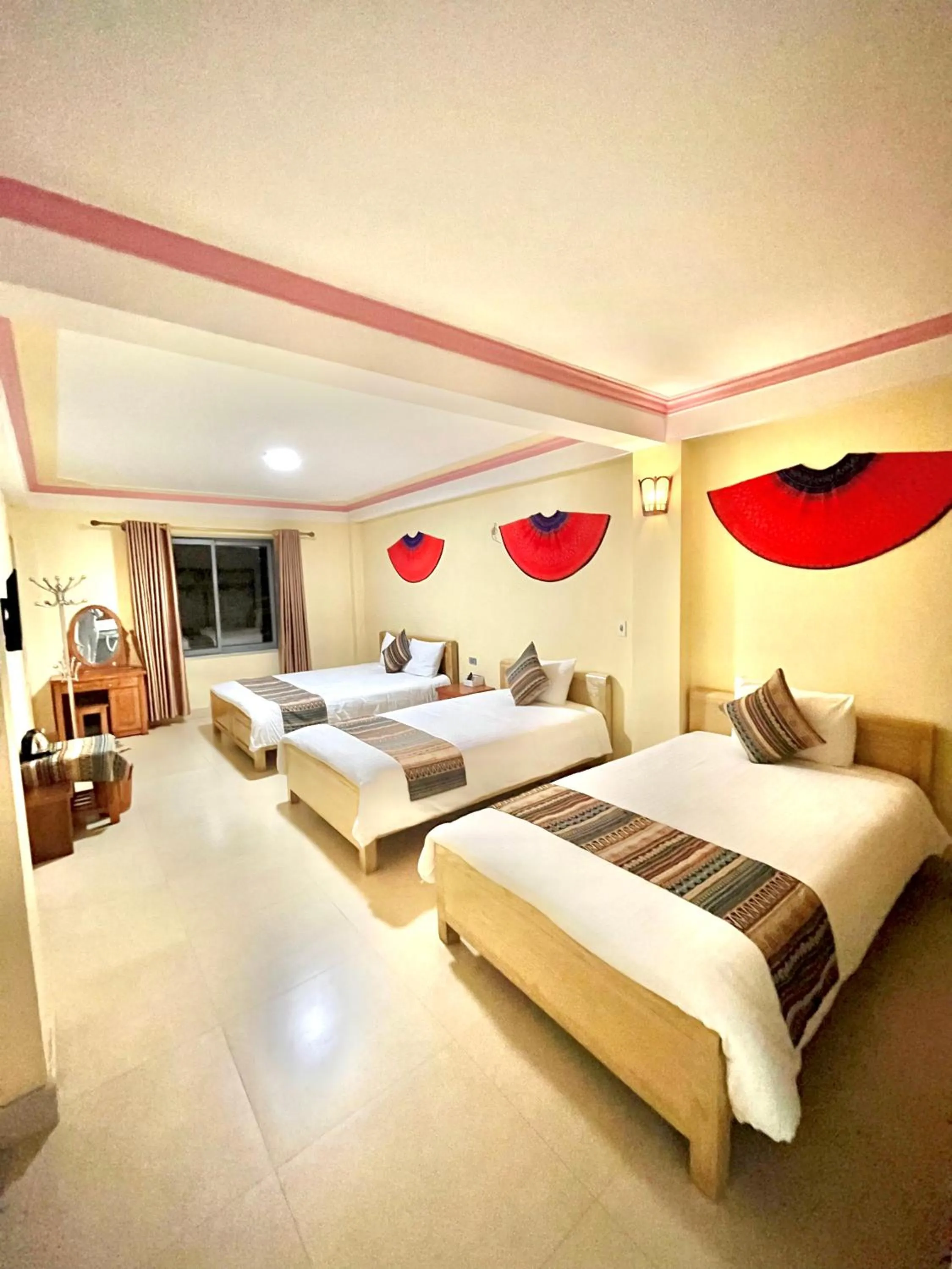 Bed in HAPPY FAMILY HOTEL