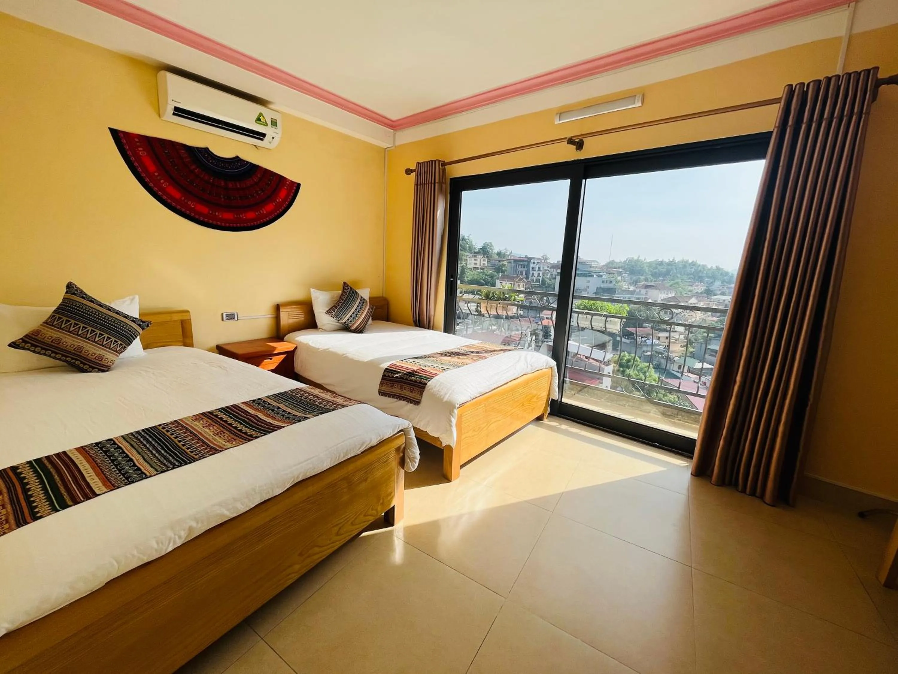 Bed in HAPPY FAMILY HOTEL