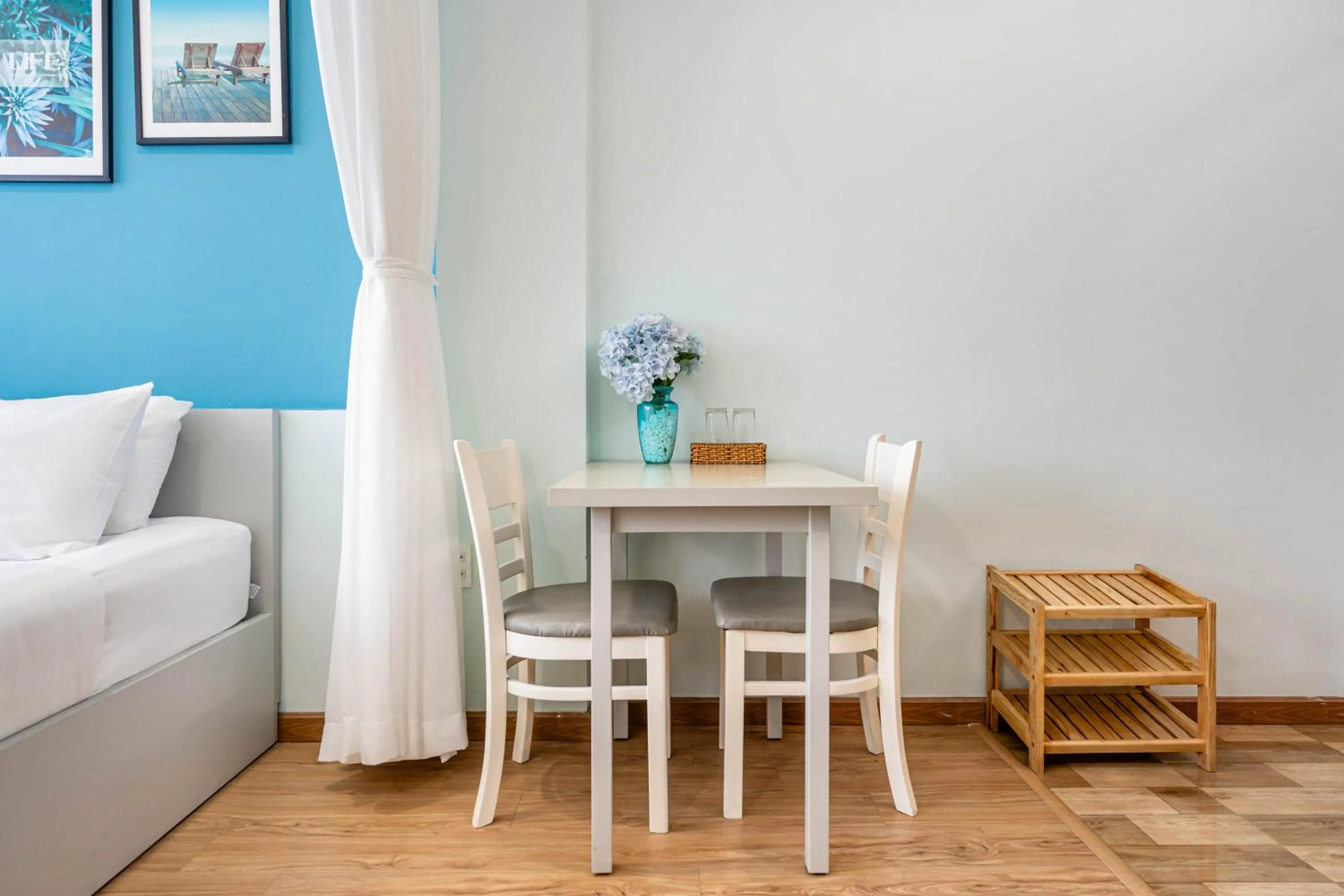 Seating area in We Home Nguyen Trai