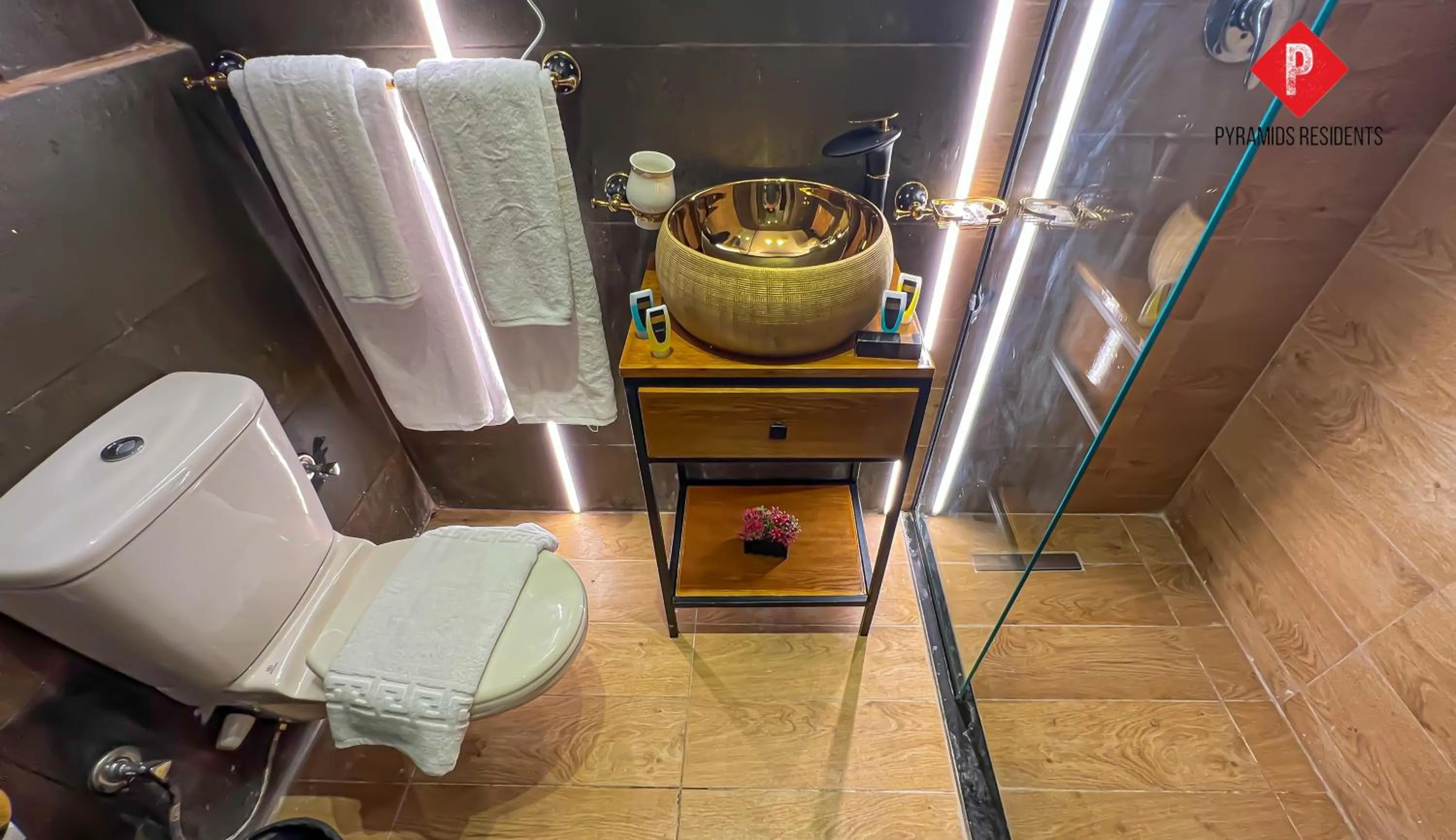 Bathroom in Pyramids View Guest House