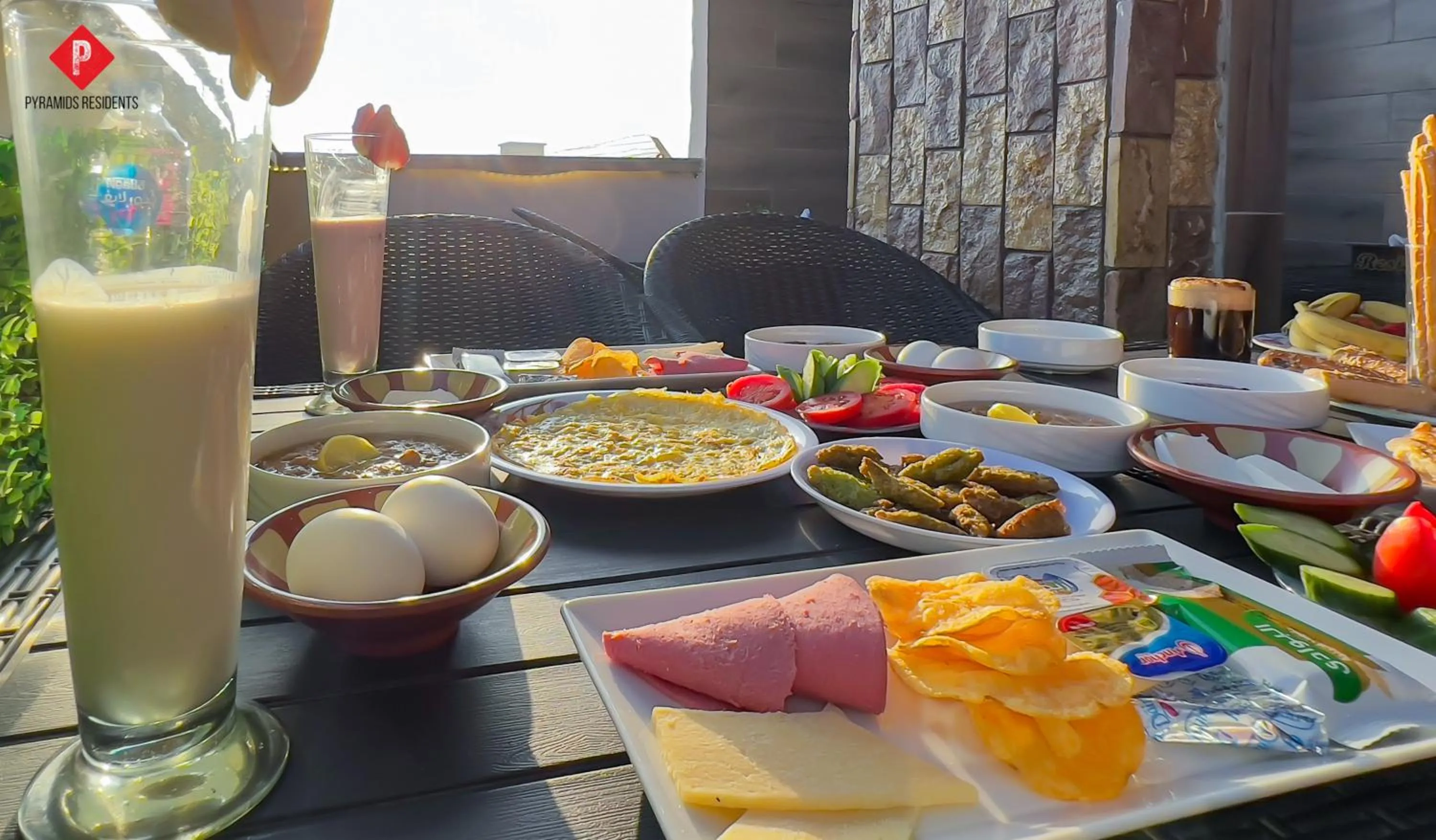 Breakfast in Pyramids View Guest House