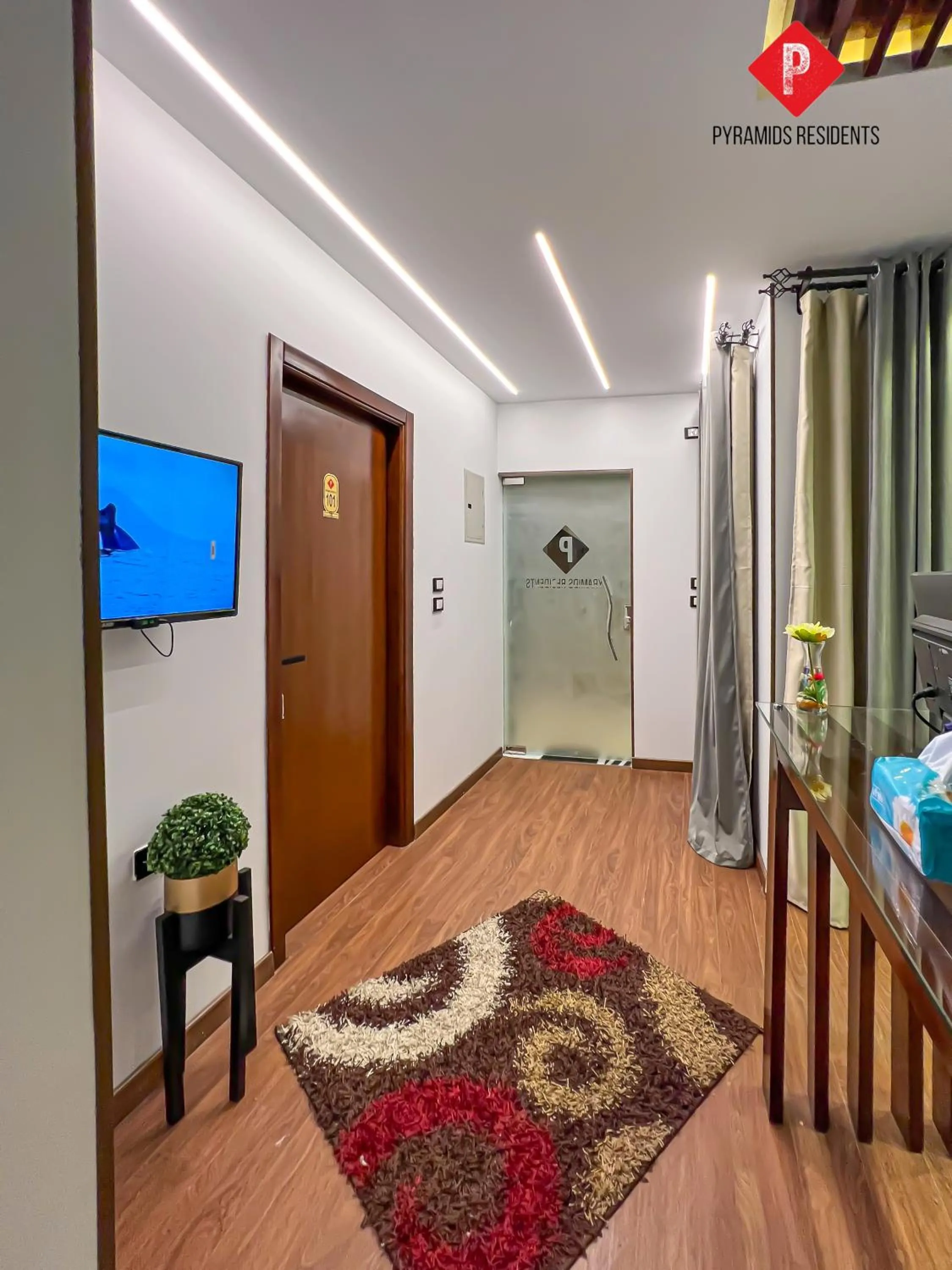 Lobby or reception, Bed in Pyramids View Guest House