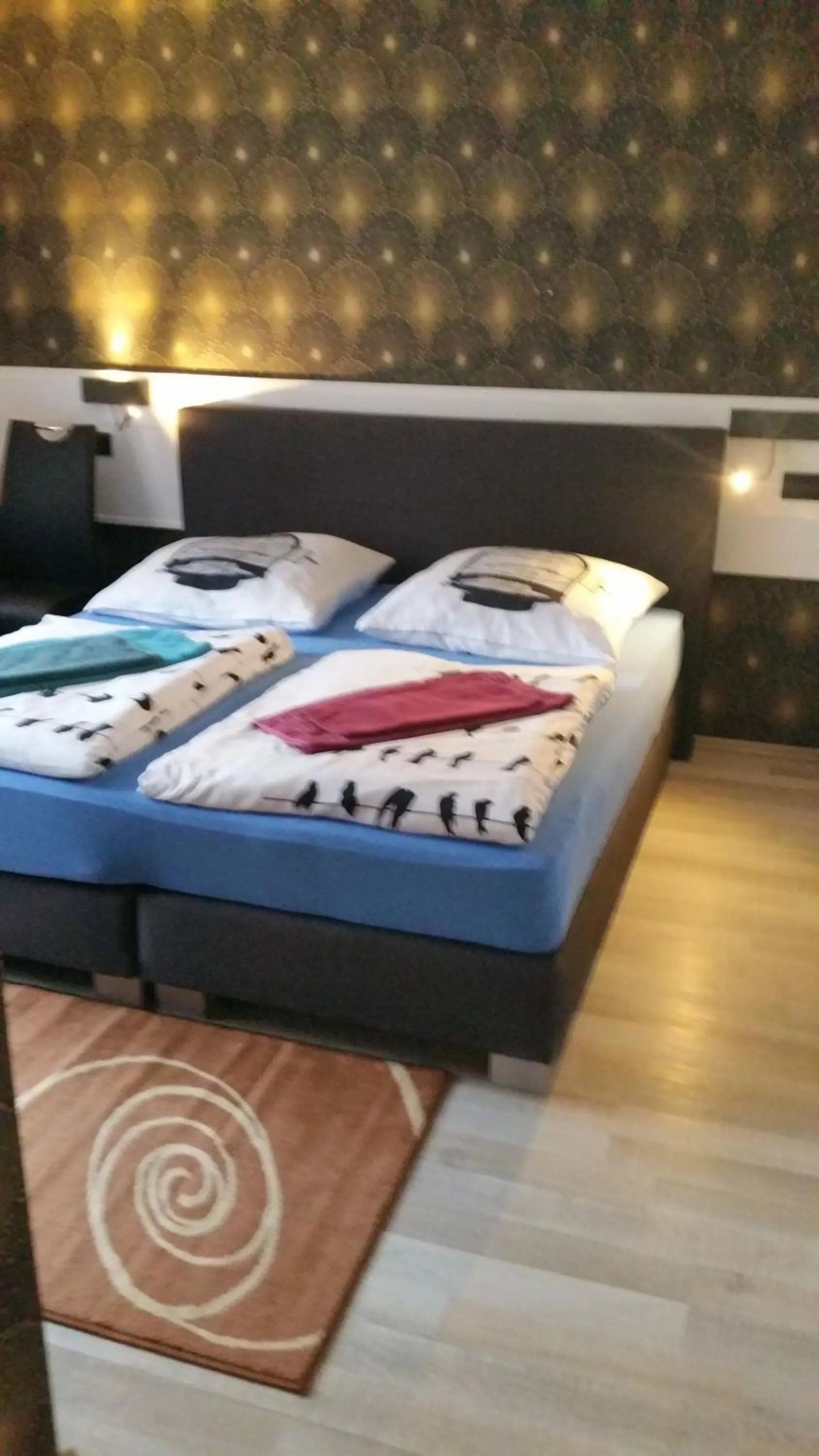 Bedroom, Bed in Waldhotel Lemberg