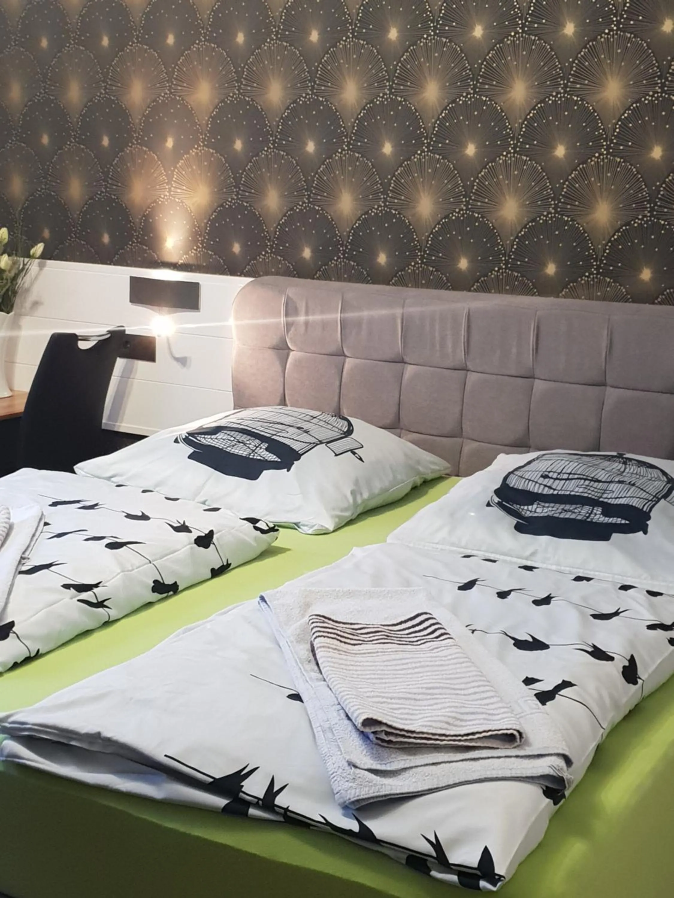 Bed in Waldhotel Lemberg