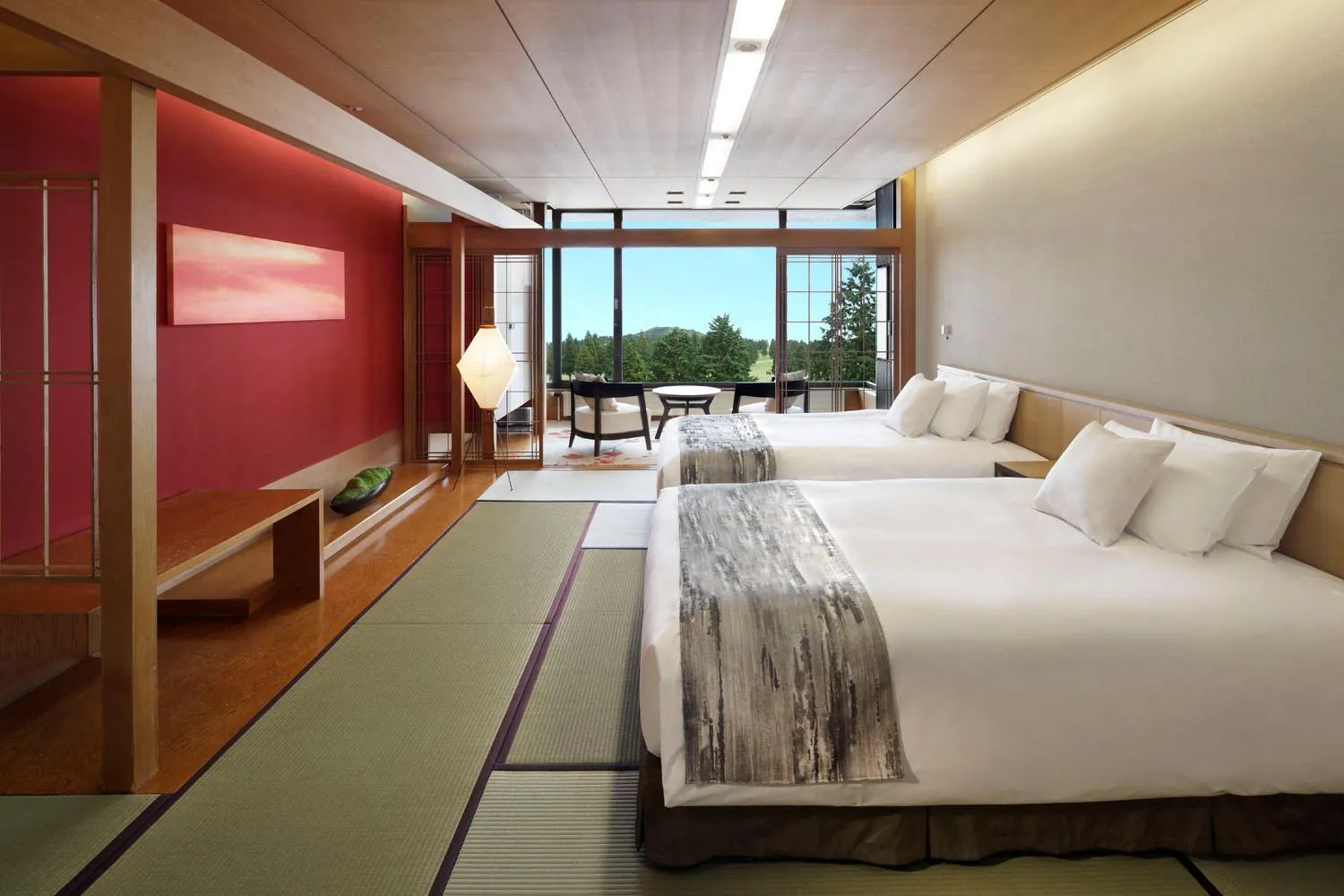 Property building, Bed in Hakone Yunohana Prince Hotel