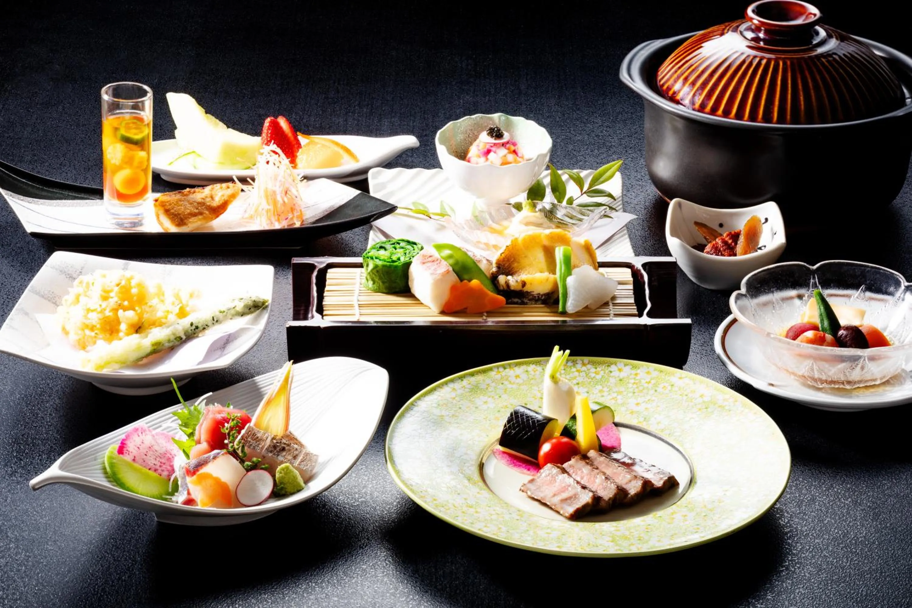 Dinner in Hakone Yunohana Prince Hotel