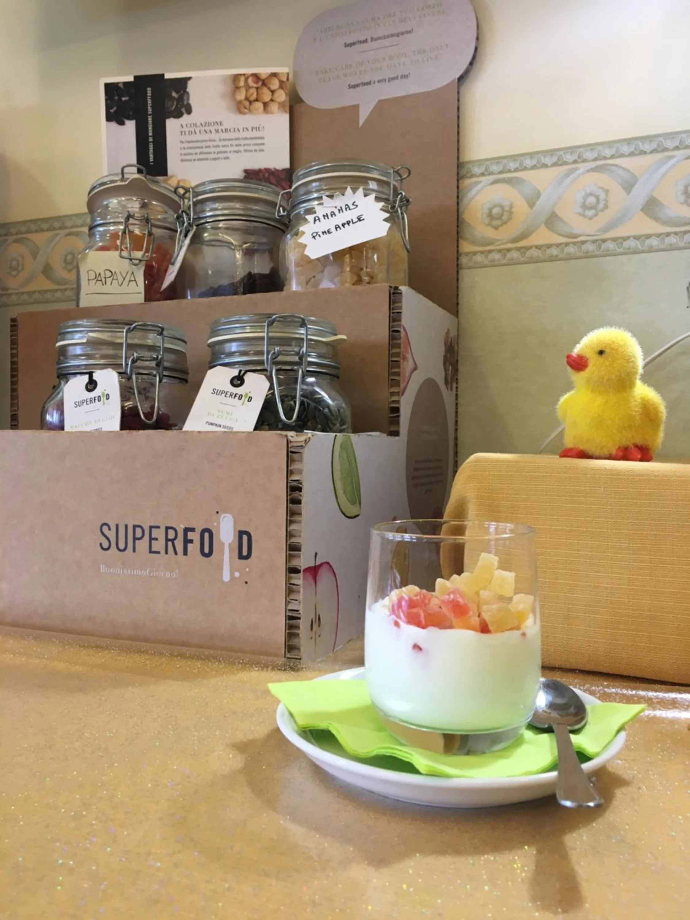 Food and drinks in Hotel Vega Perugia