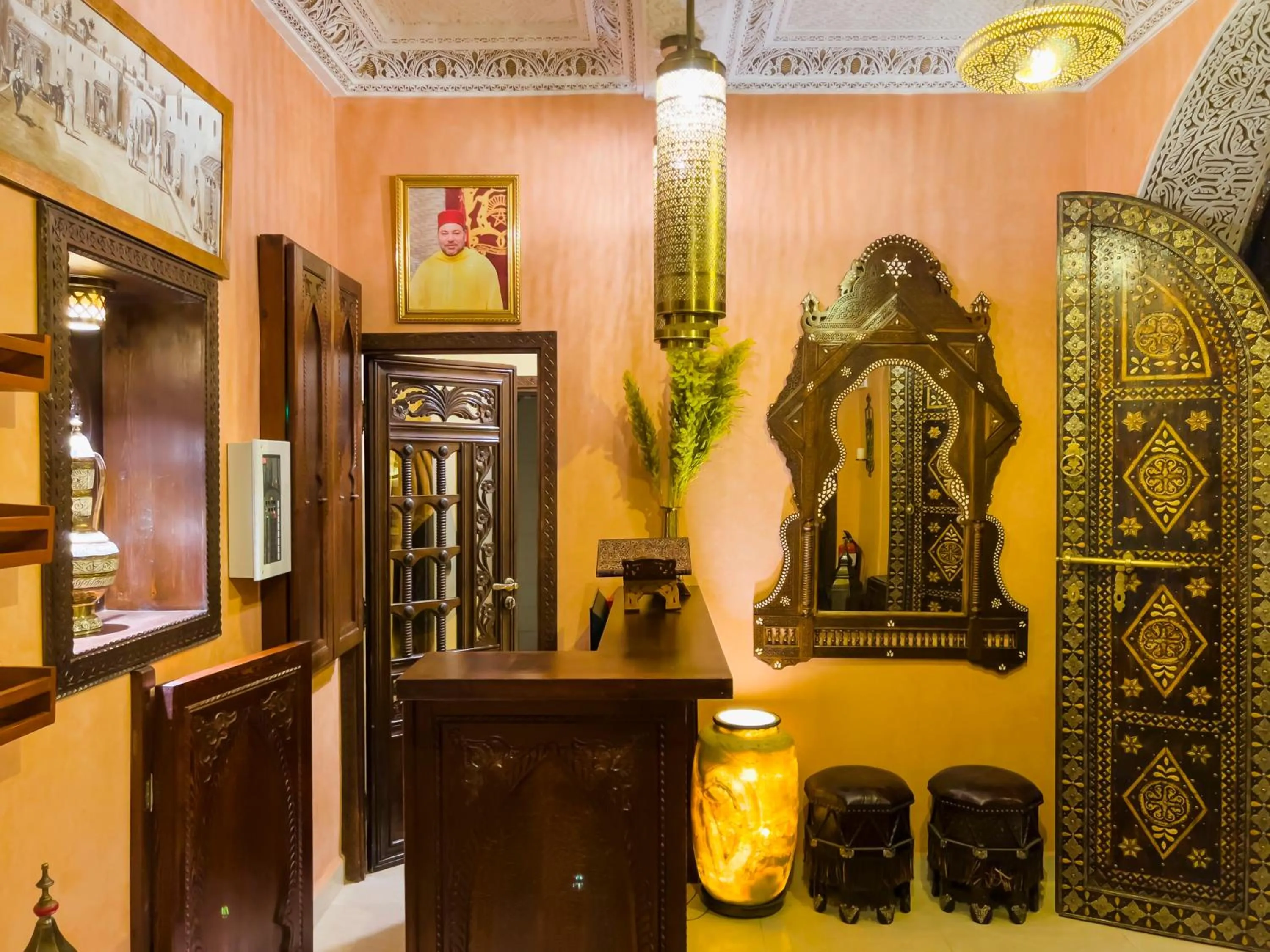 Lobby or reception in Perlekech Riad & Spa