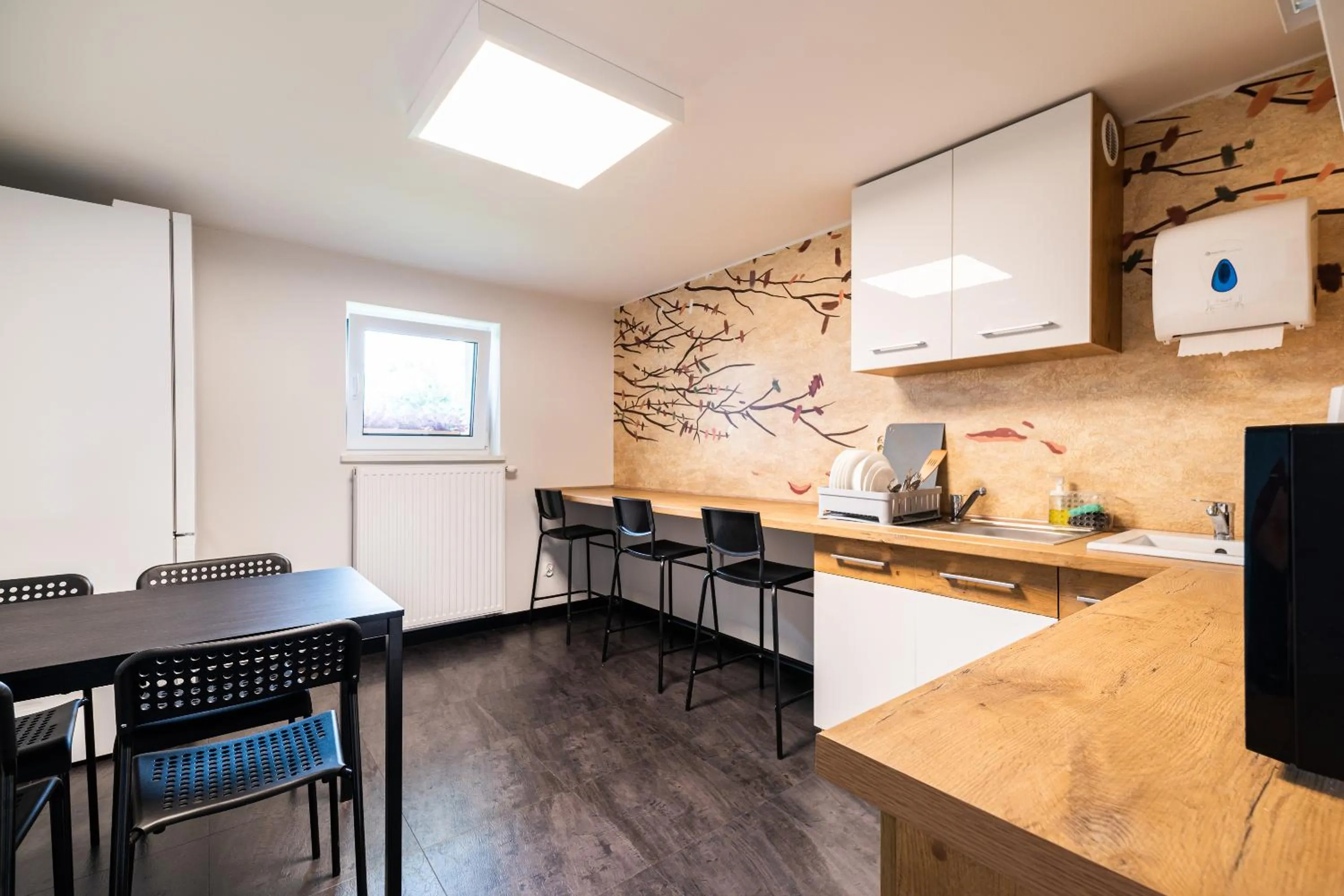 Kitchen or kitchenette in EXPO HOSTEL