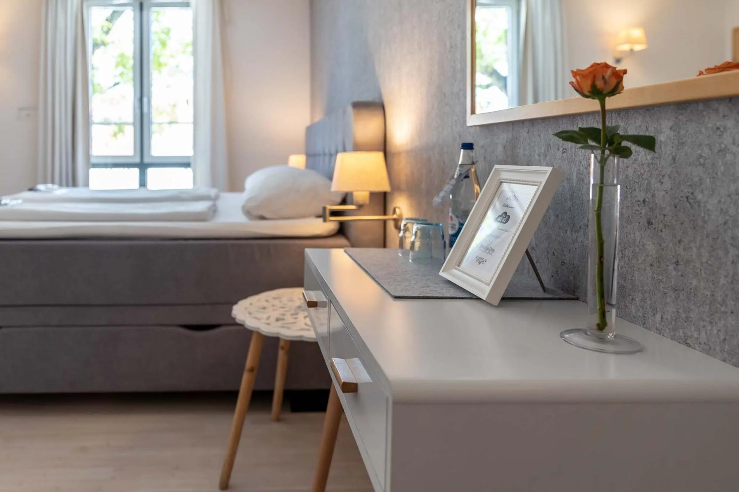 Decorative detail, Bed in Hotel Am Dom