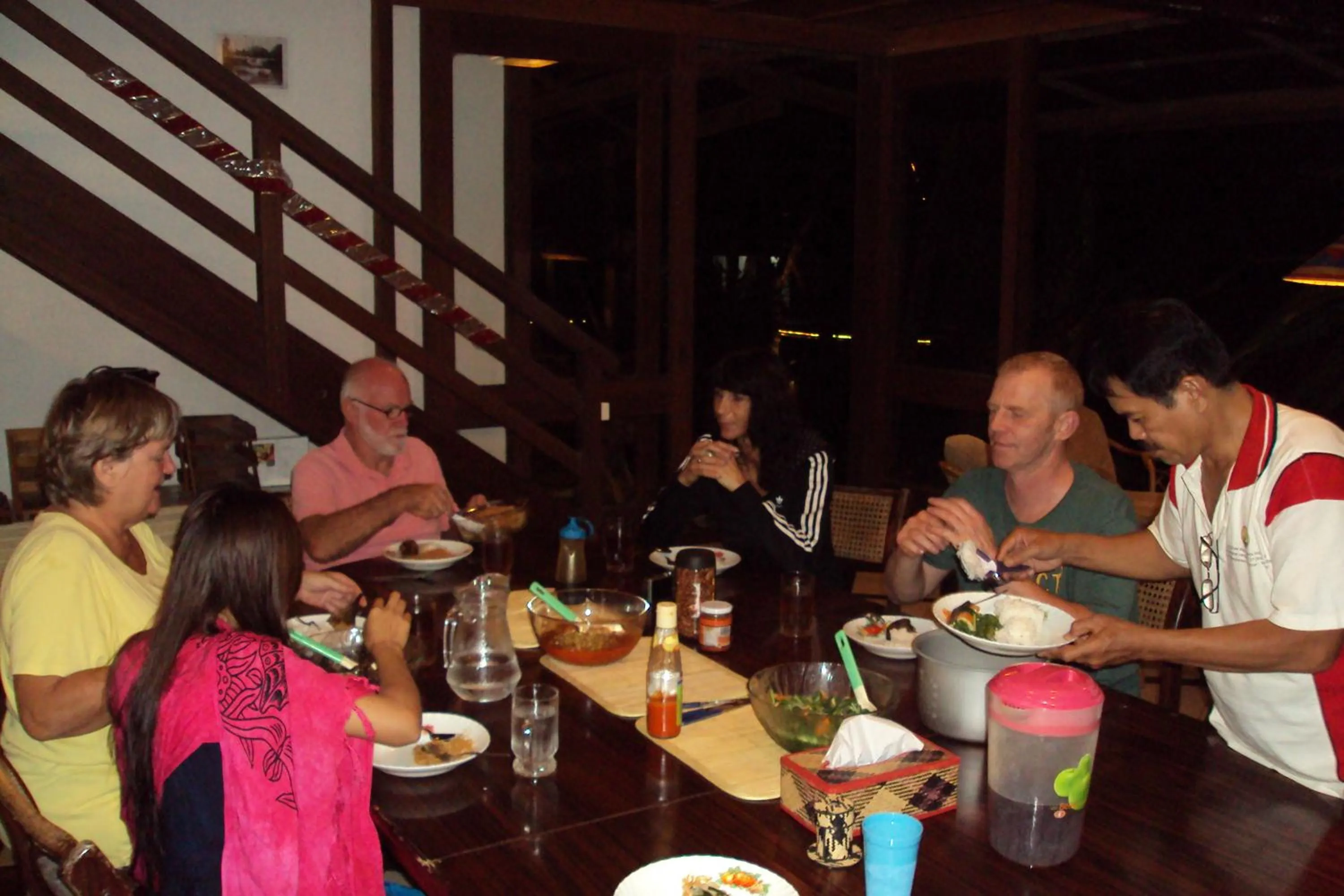group of guests in Bukit Raya Guesthouse