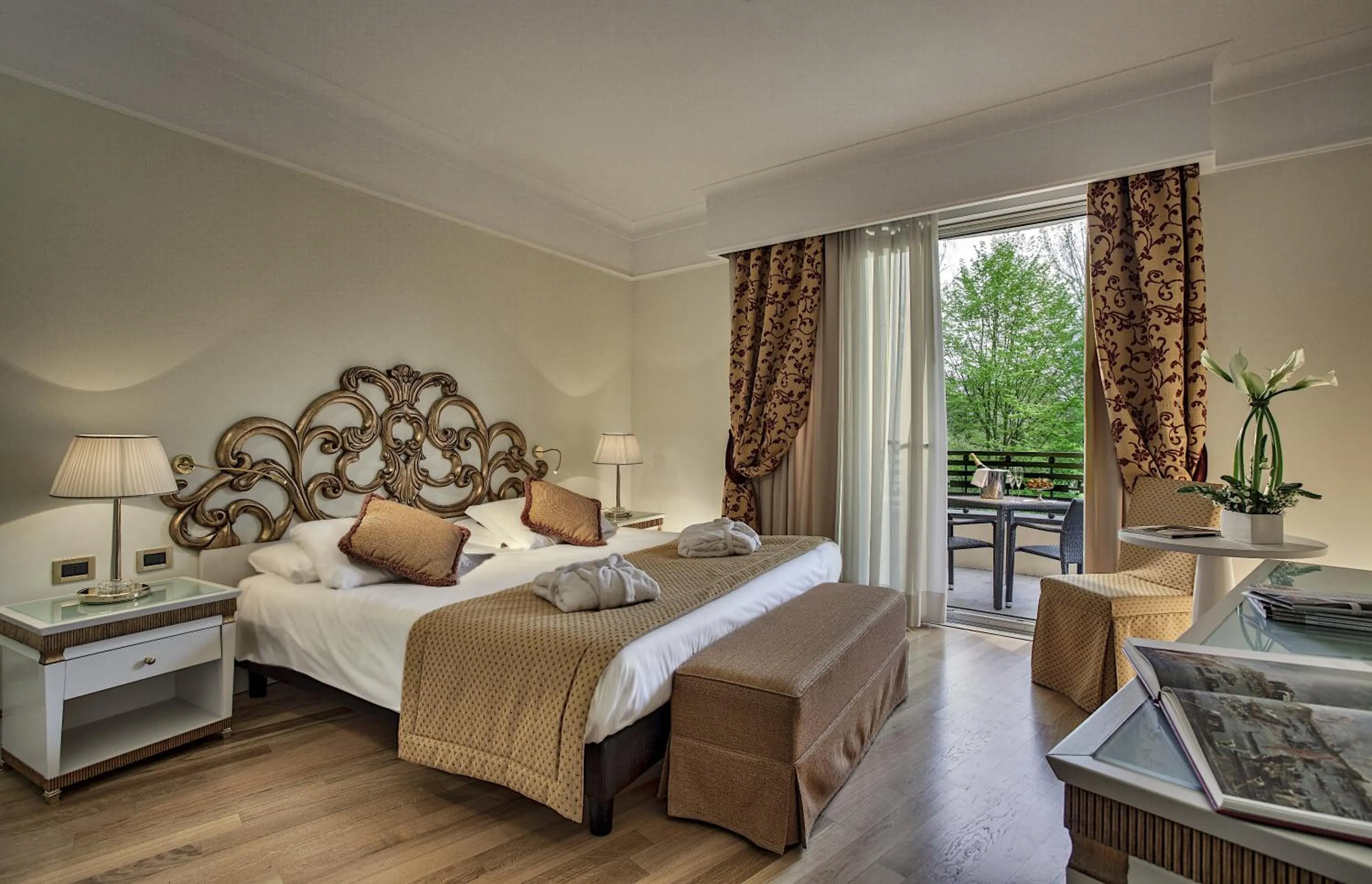 Bed in Park Hotel Junior