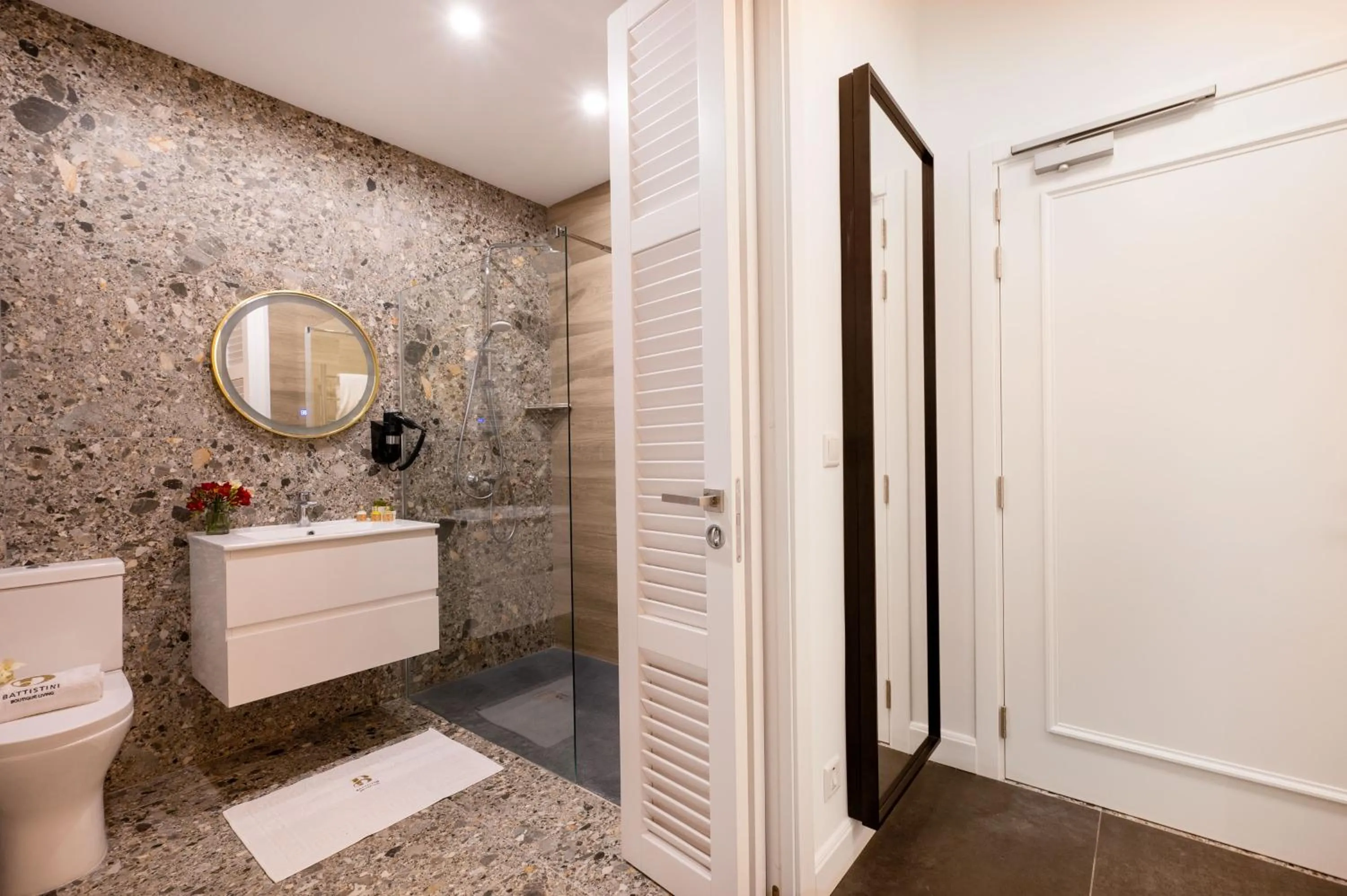 Shower in Battistini Boutique Living and Spa, Victoria, Gozo