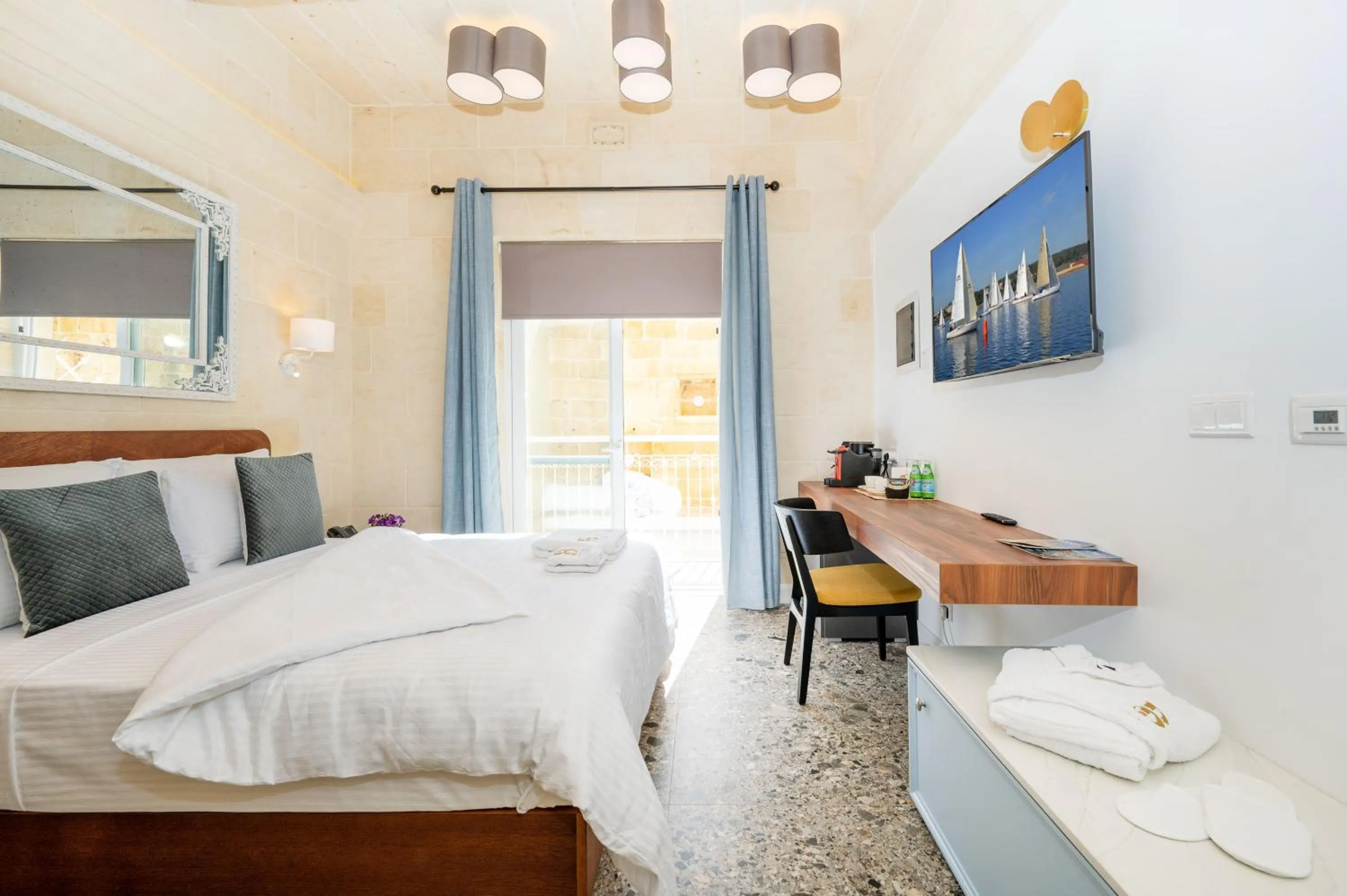 Bed in Battistini Boutique Living and Spa, Victoria, Gozo