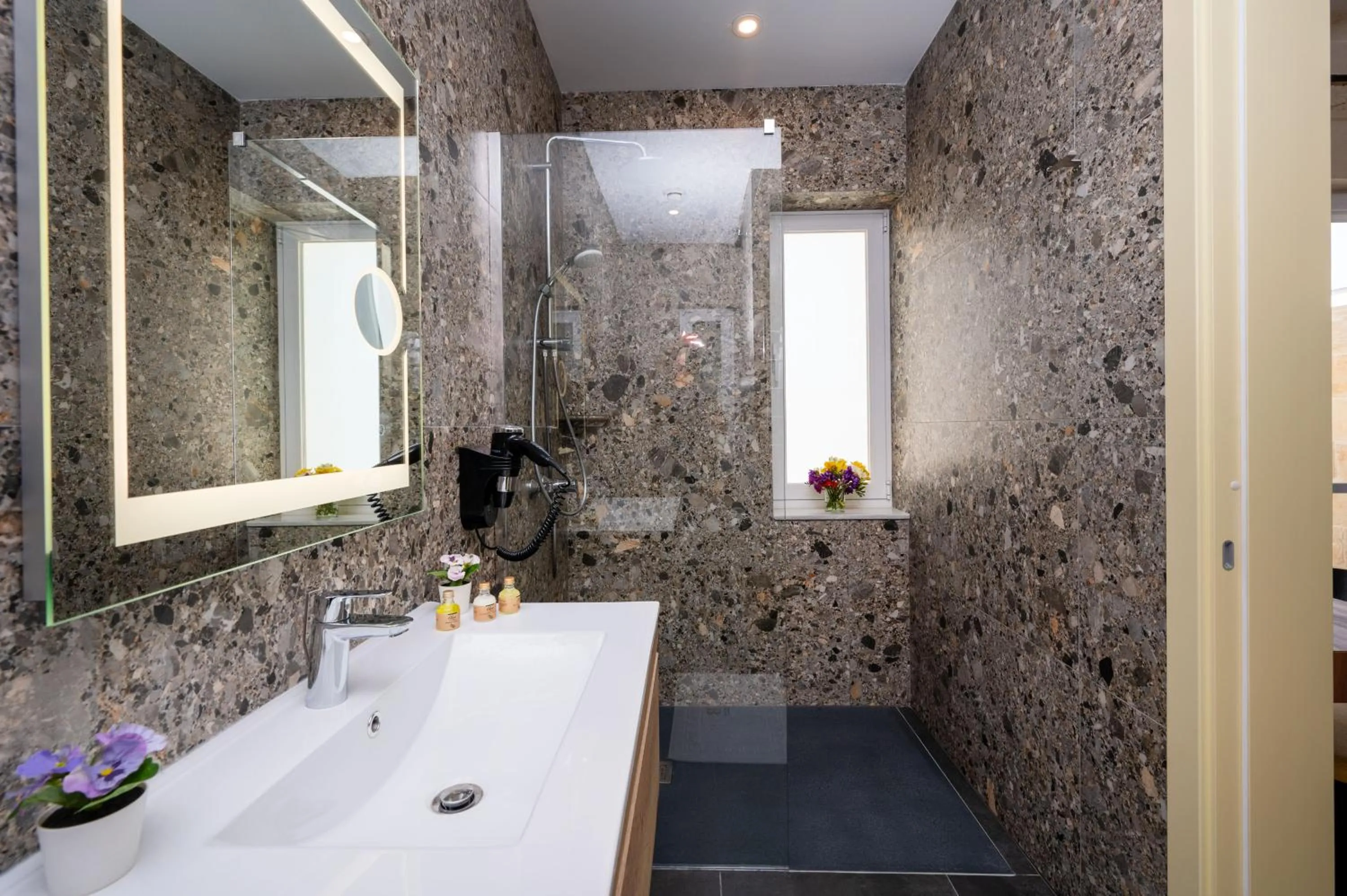 Shower in Battistini Boutique Living and Spa, Victoria, Gozo