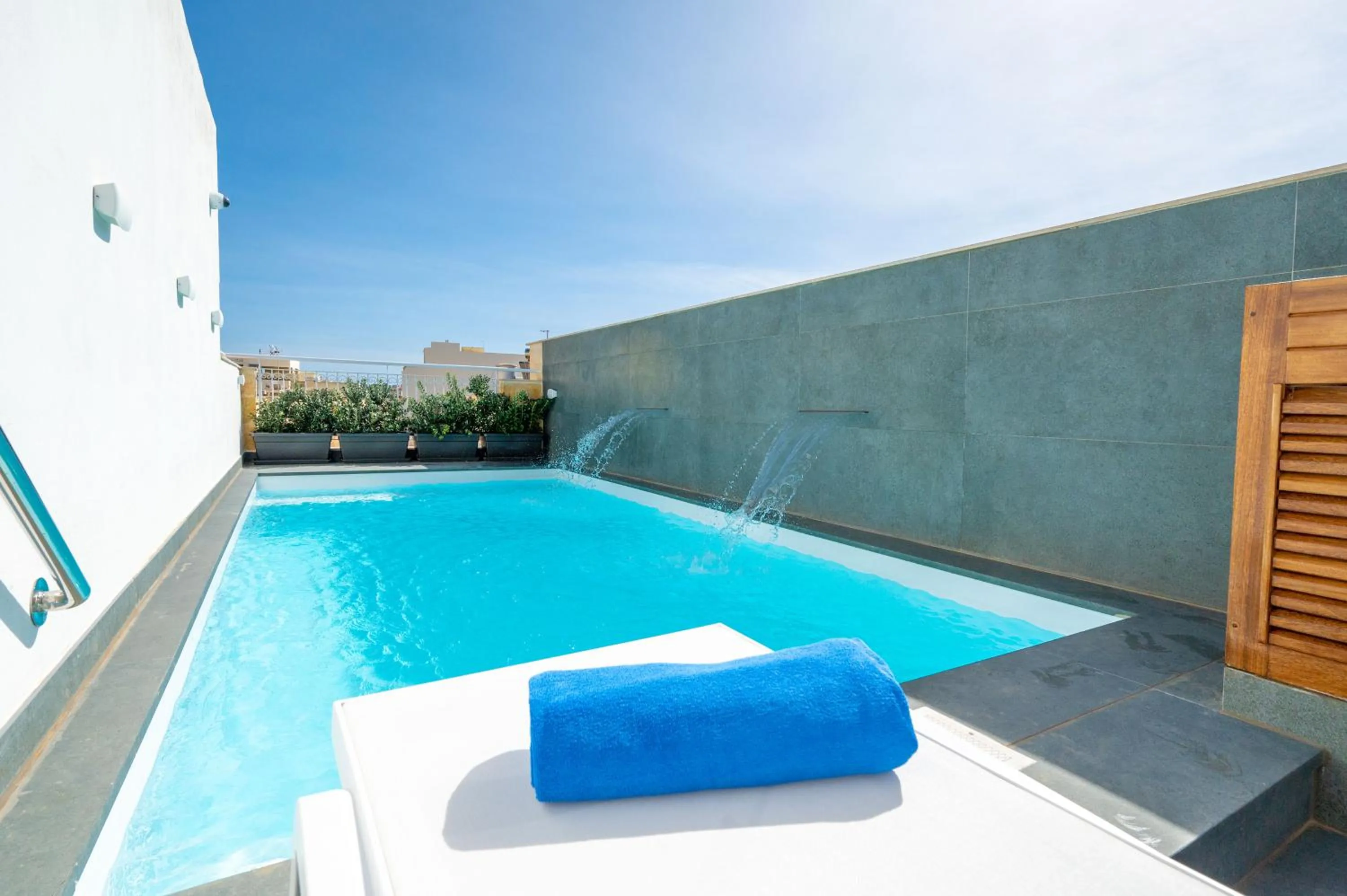 Swimming pool in Battistini Boutique Living and Spa, Victoria, Gozo
