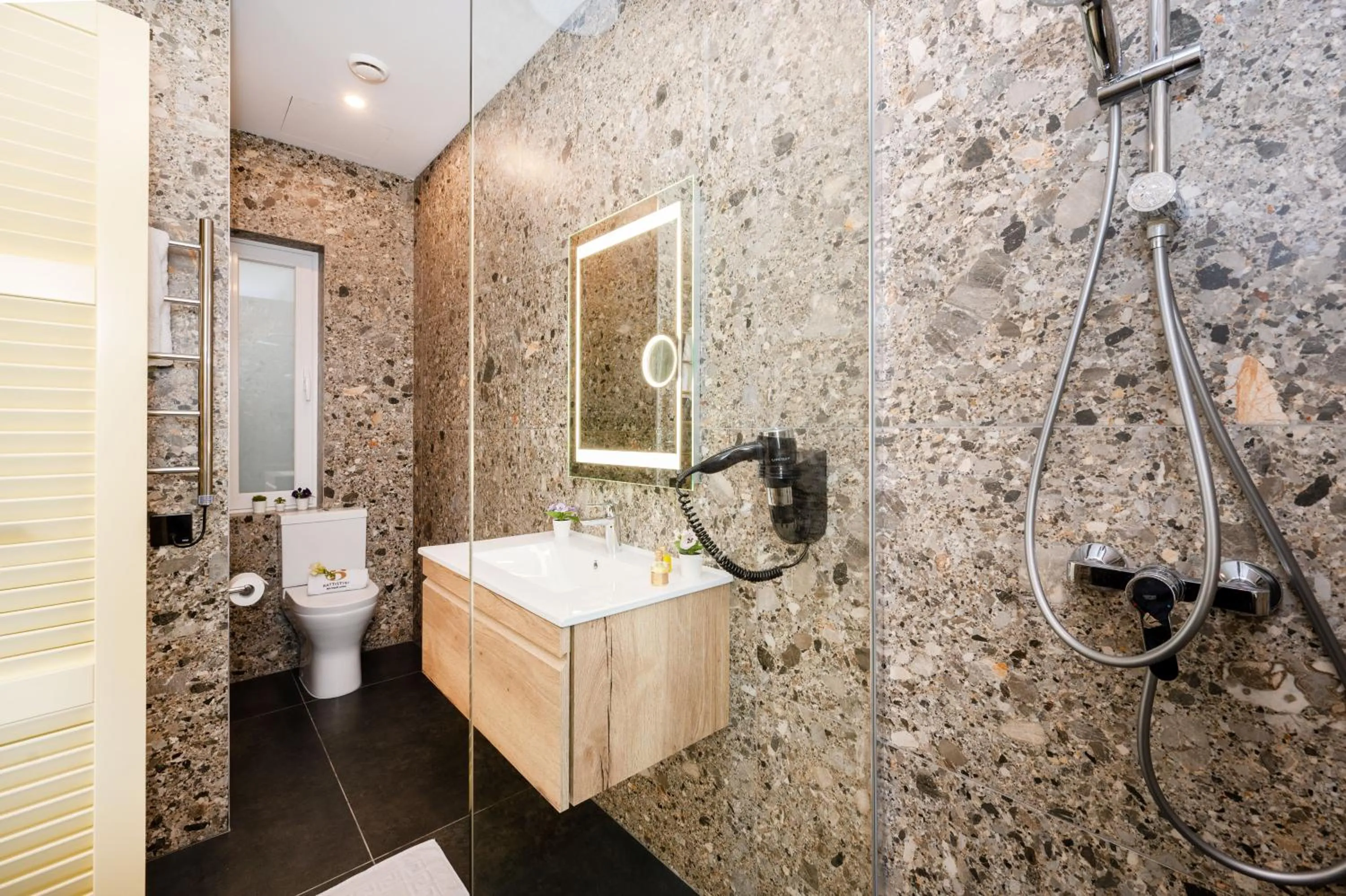 Shower in Battistini Boutique Living and Spa, Victoria, Gozo