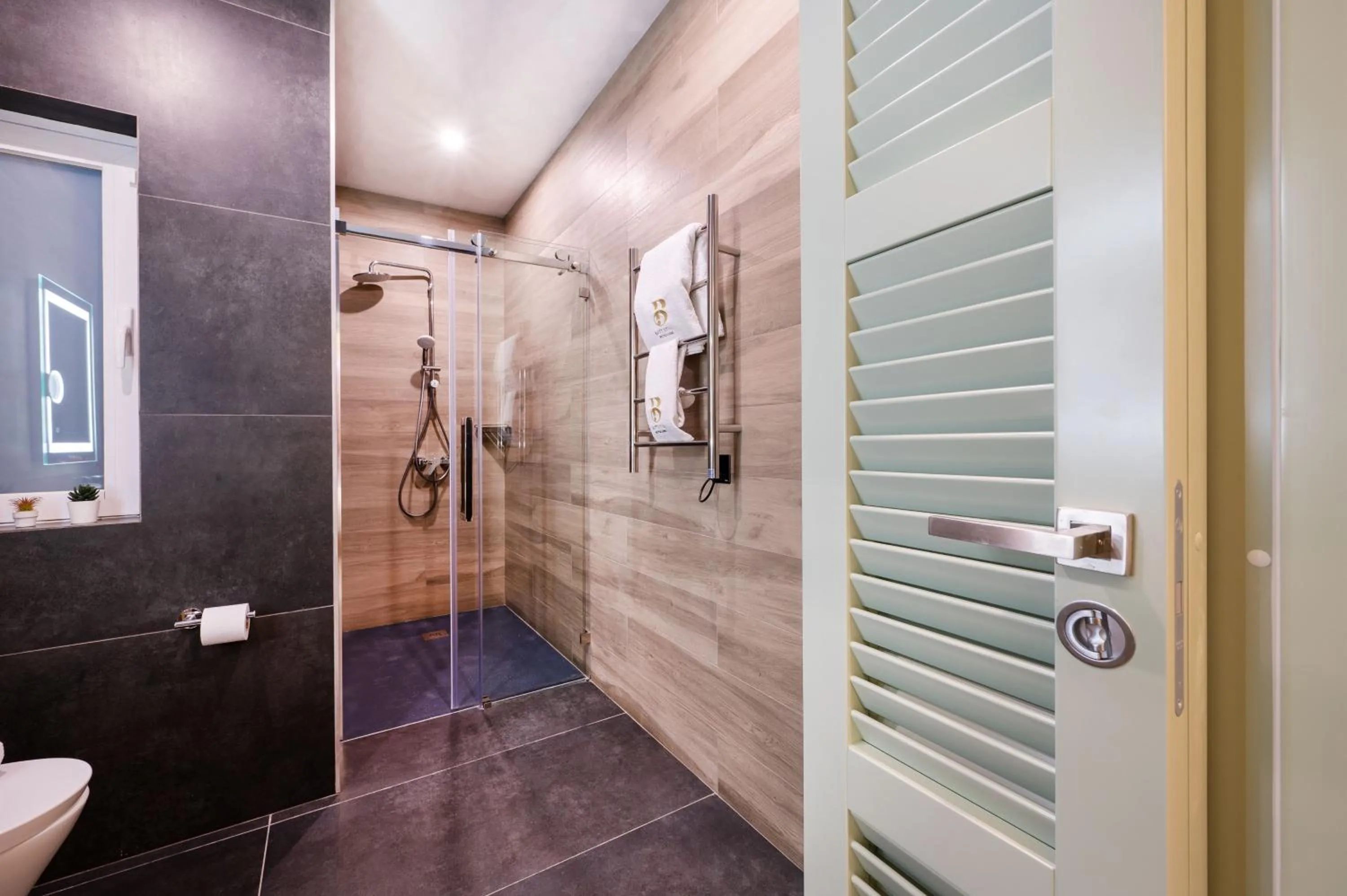 Shower in Battistini Boutique Living and Spa, Victoria, Gozo