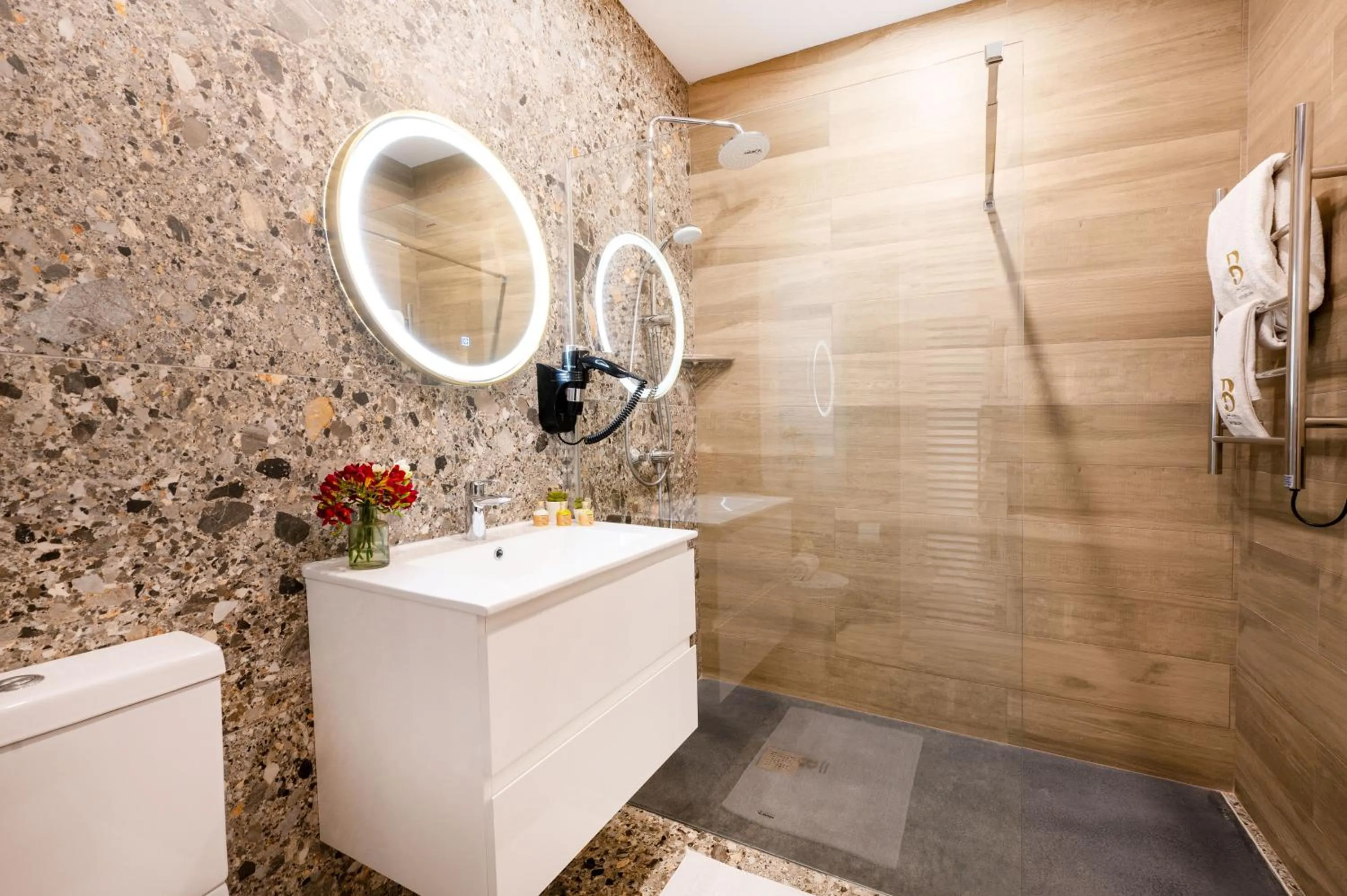 Shower in Battistini Boutique Living and Spa, Victoria, Gozo