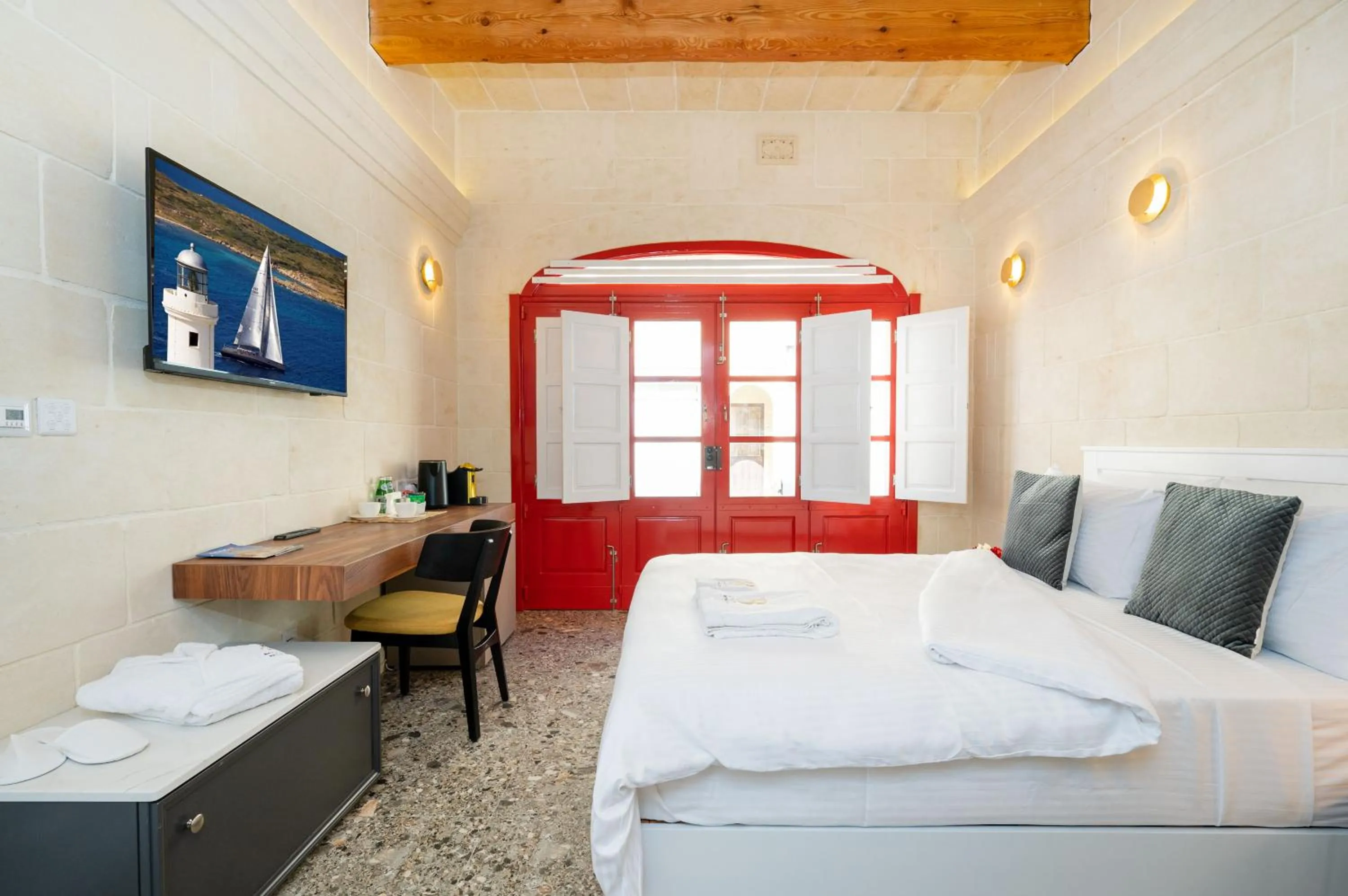 Bed in Battistini Boutique Living and Spa, Victoria, Gozo