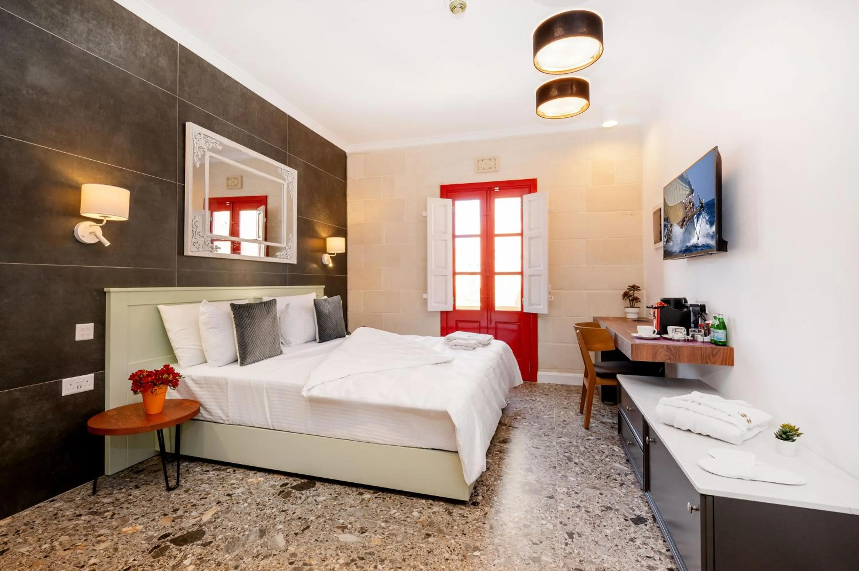 Bed in Battistini Boutique Living and Spa, Victoria, Gozo