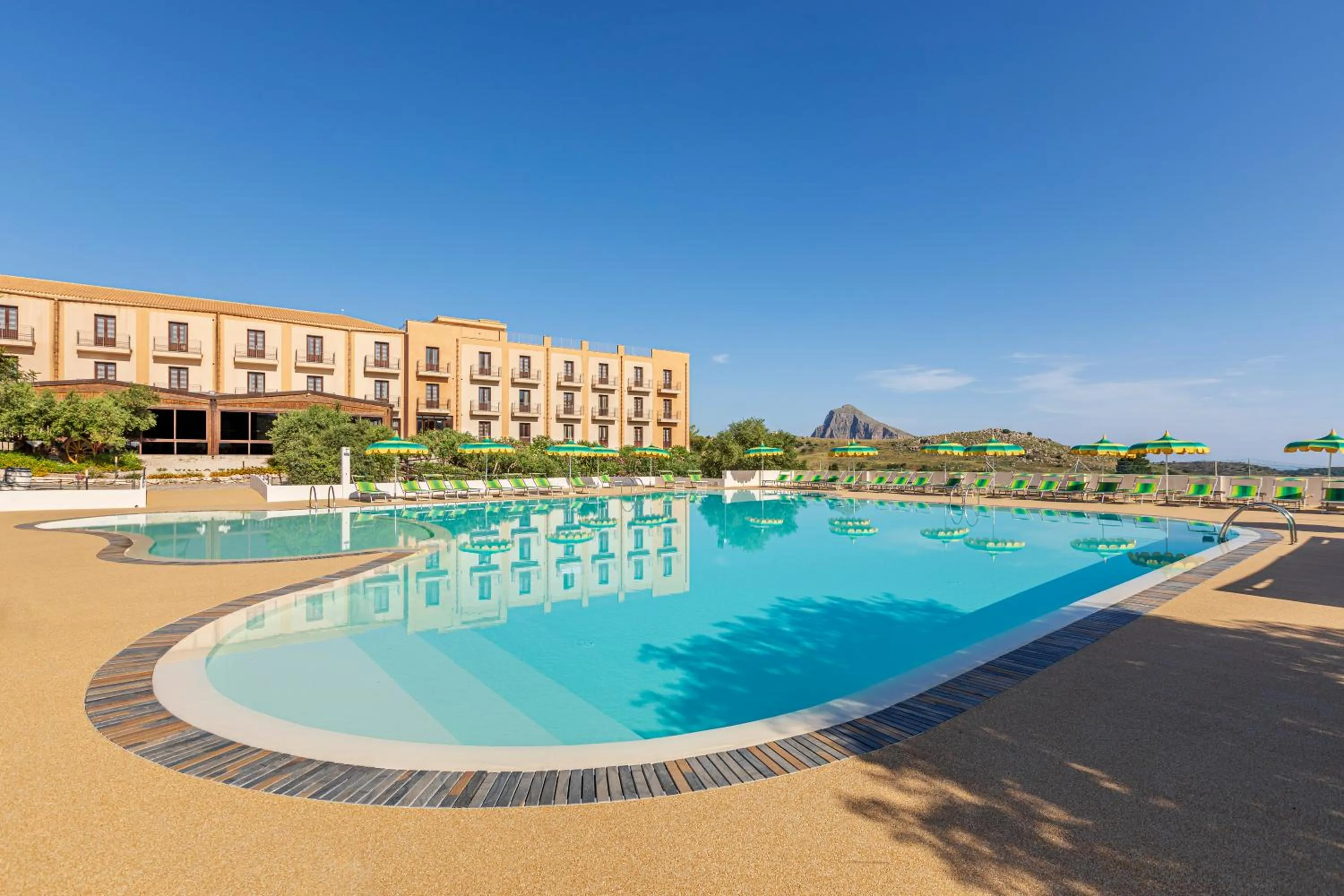 Pool view in Villa Zina Family Resort