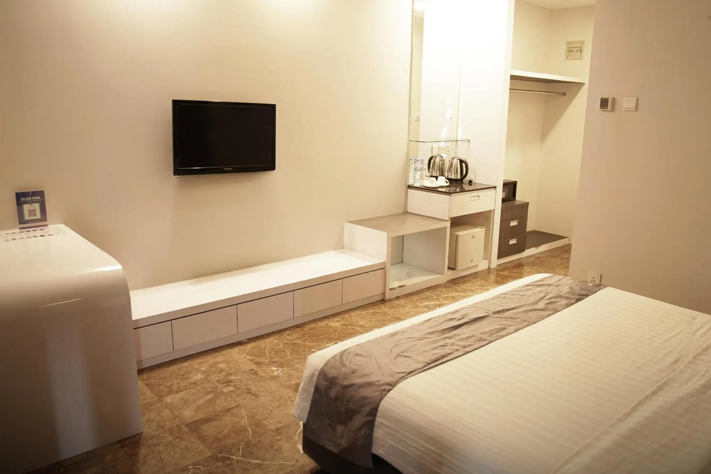 Bed in Dreamtel Jakarta
