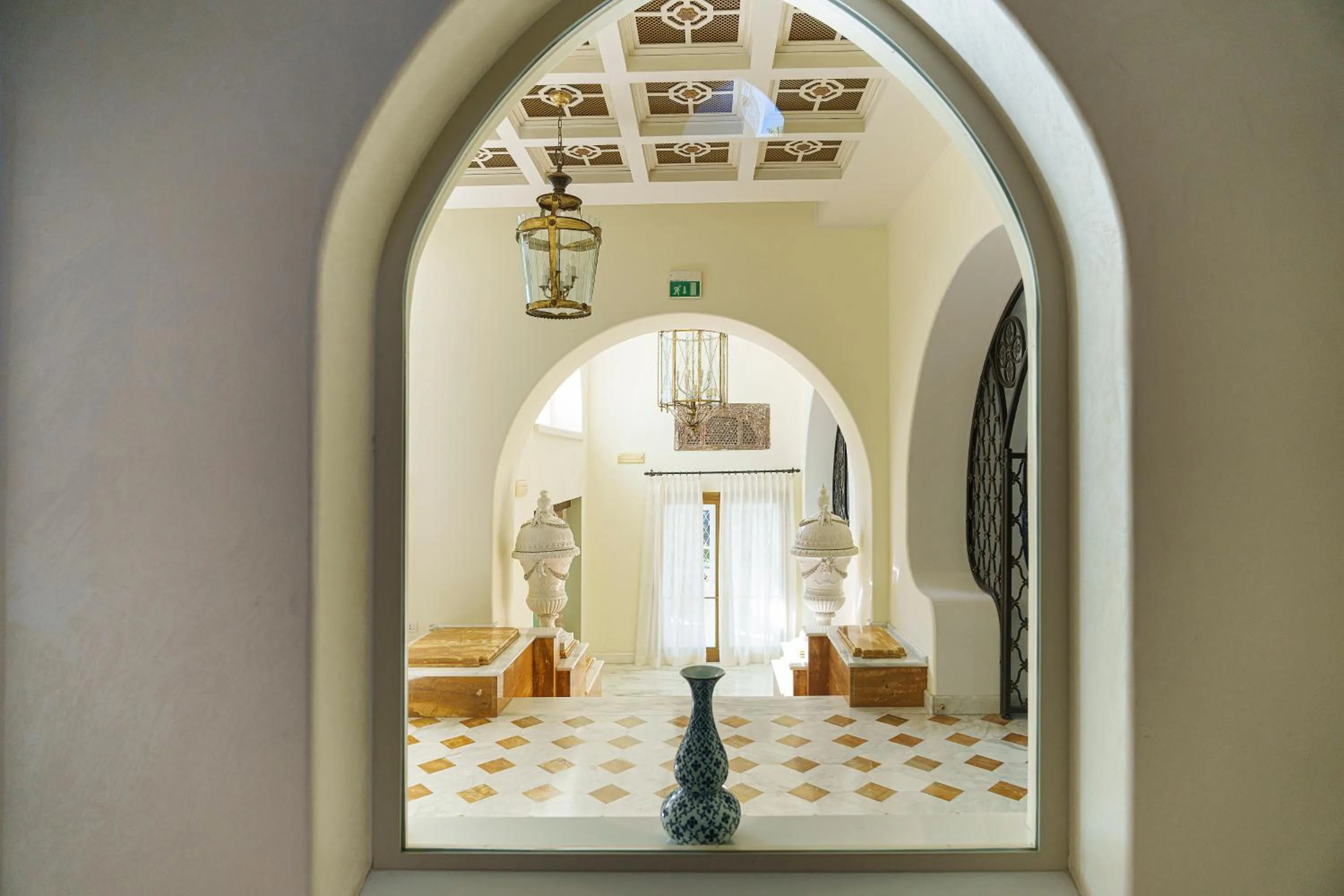 Decorative detail in Palazzo Manzi Terme & Spa